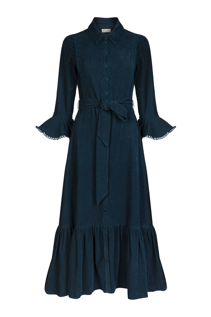 Nalini Petrol Blue Dress