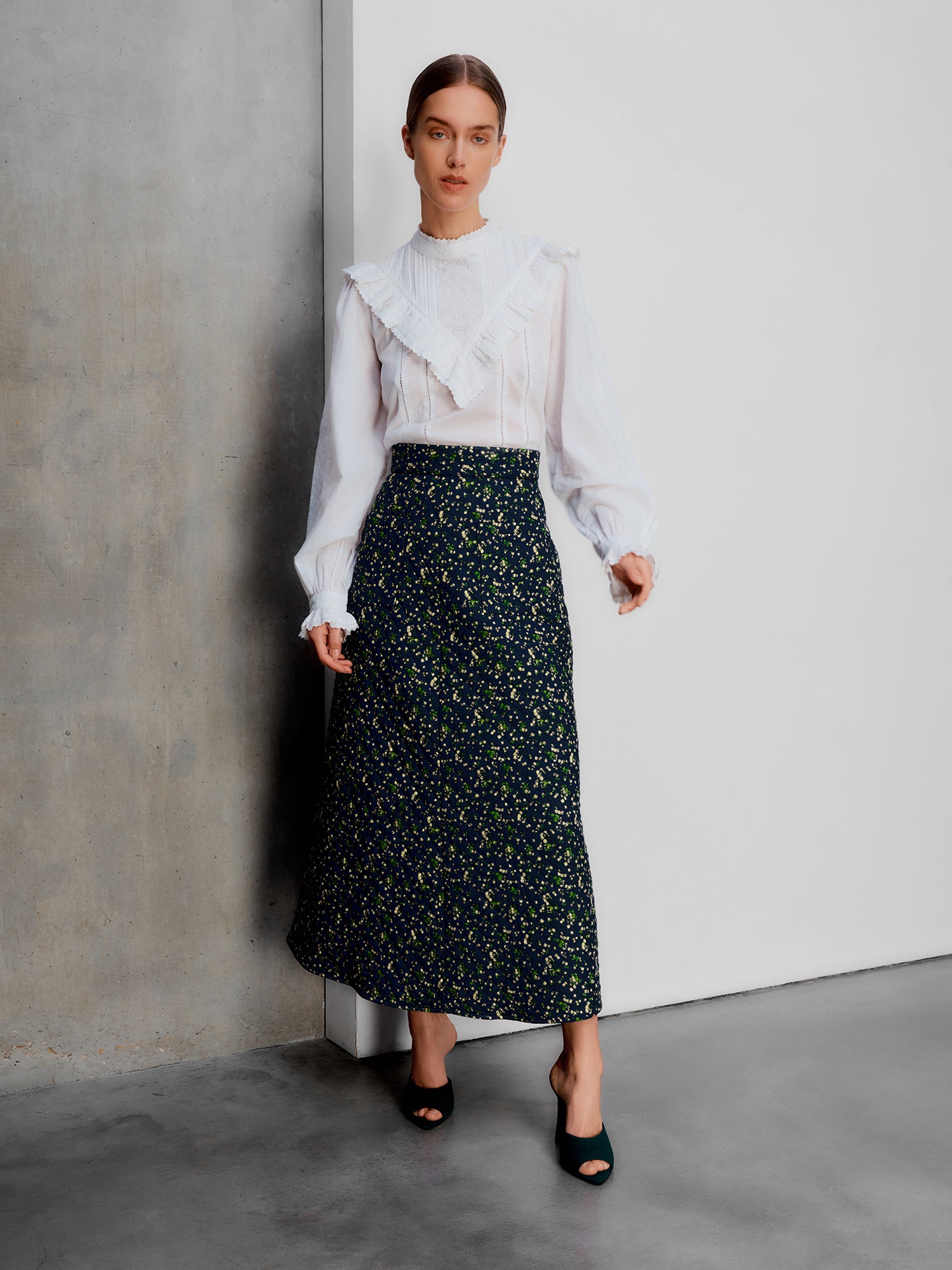 Isabella Strawberry Quilted Skirt