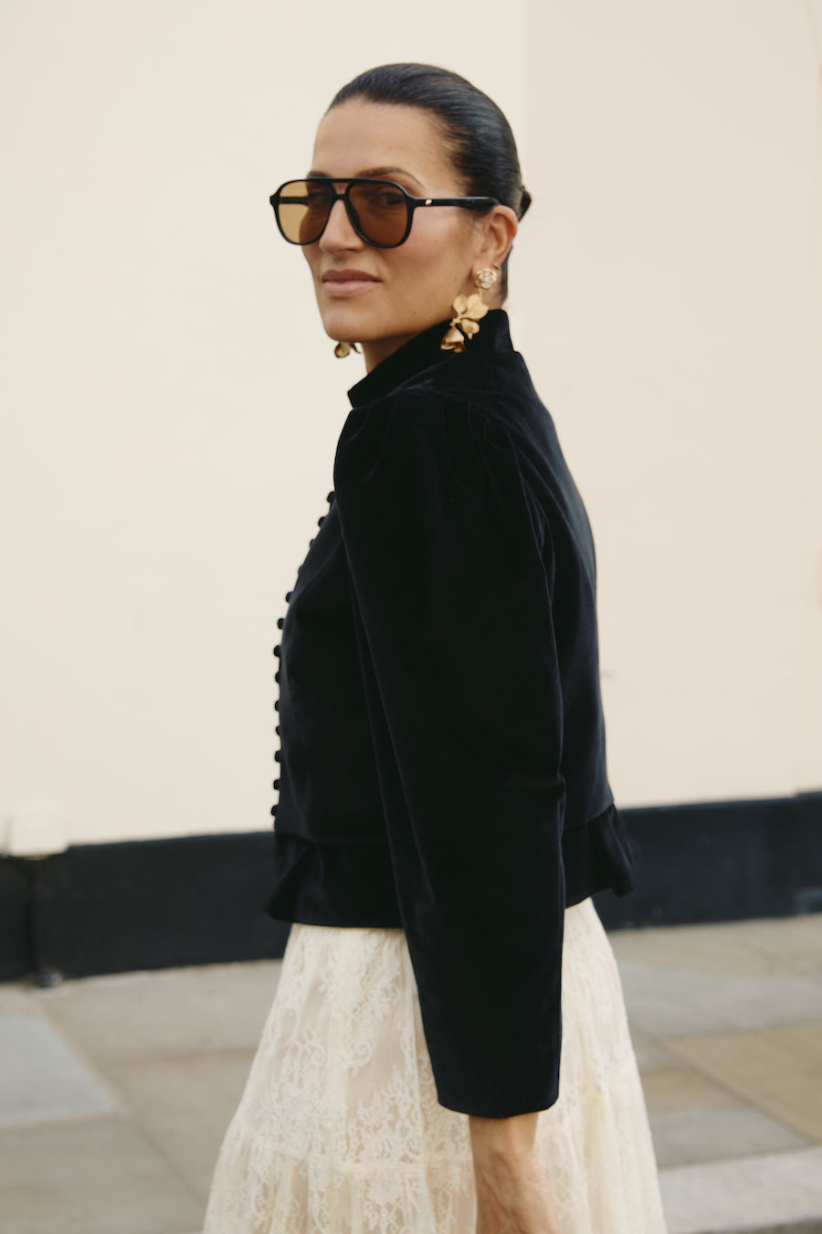 Carmen Black Velvet Jacket