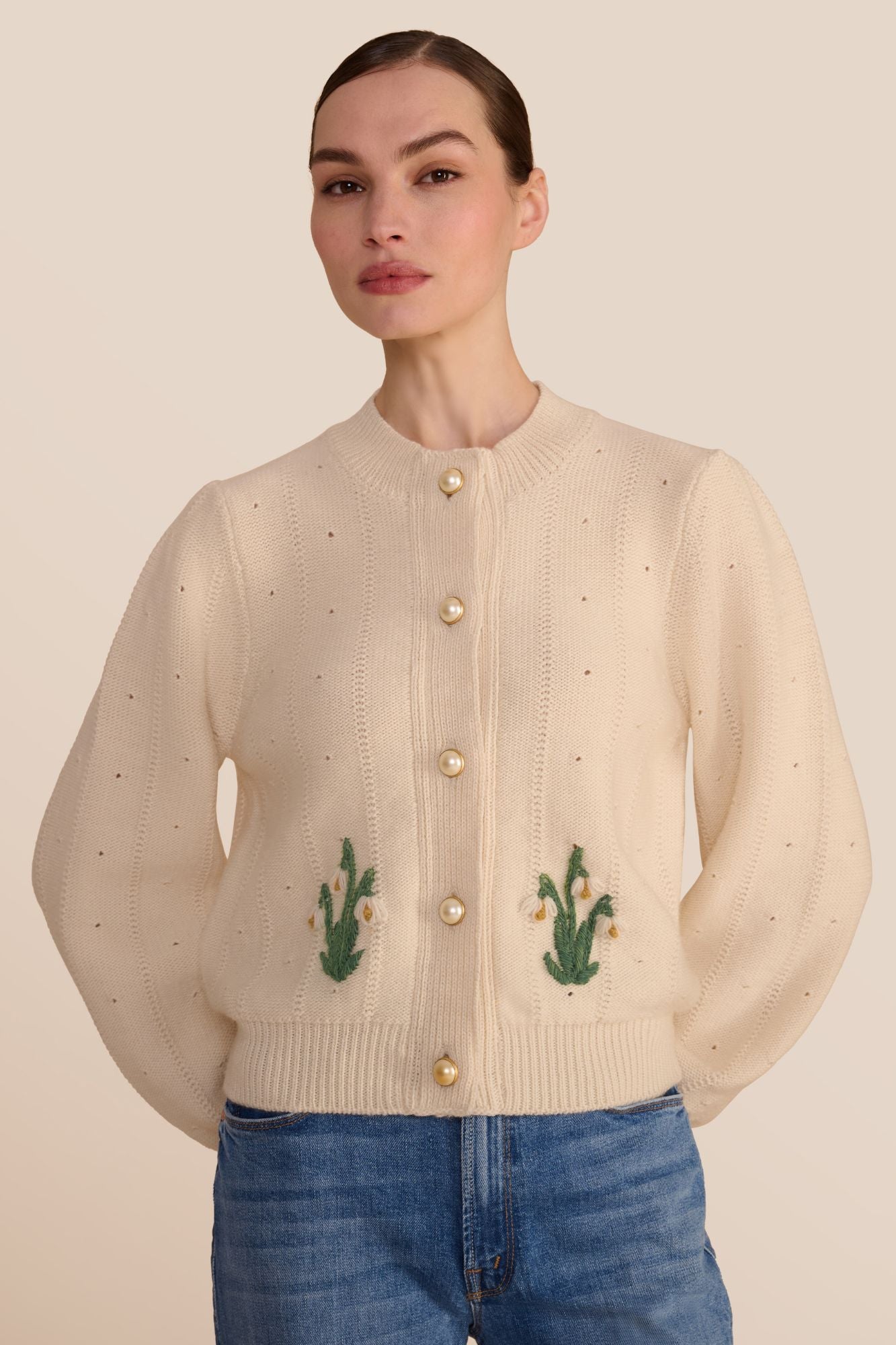 Lyra Ecru Cardigan