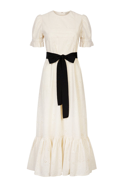 Dorothy Milk Broderie Dress