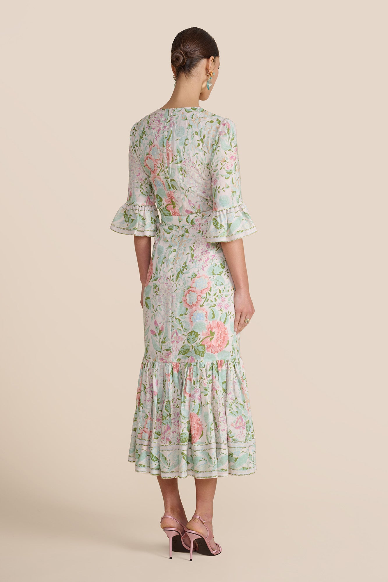 Aster Blush Romantic Floral Dress