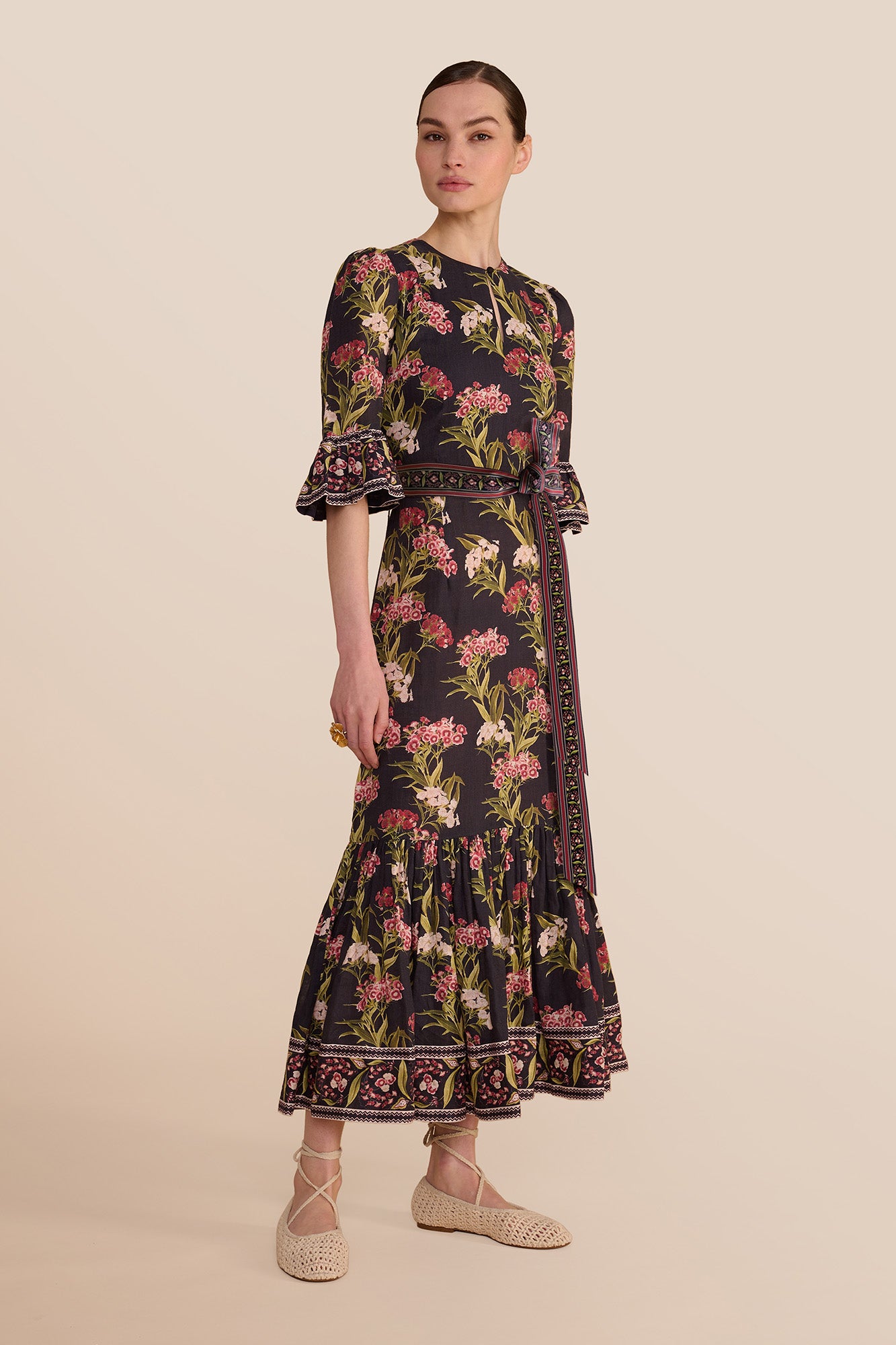 Aster Navy Geranium Dress