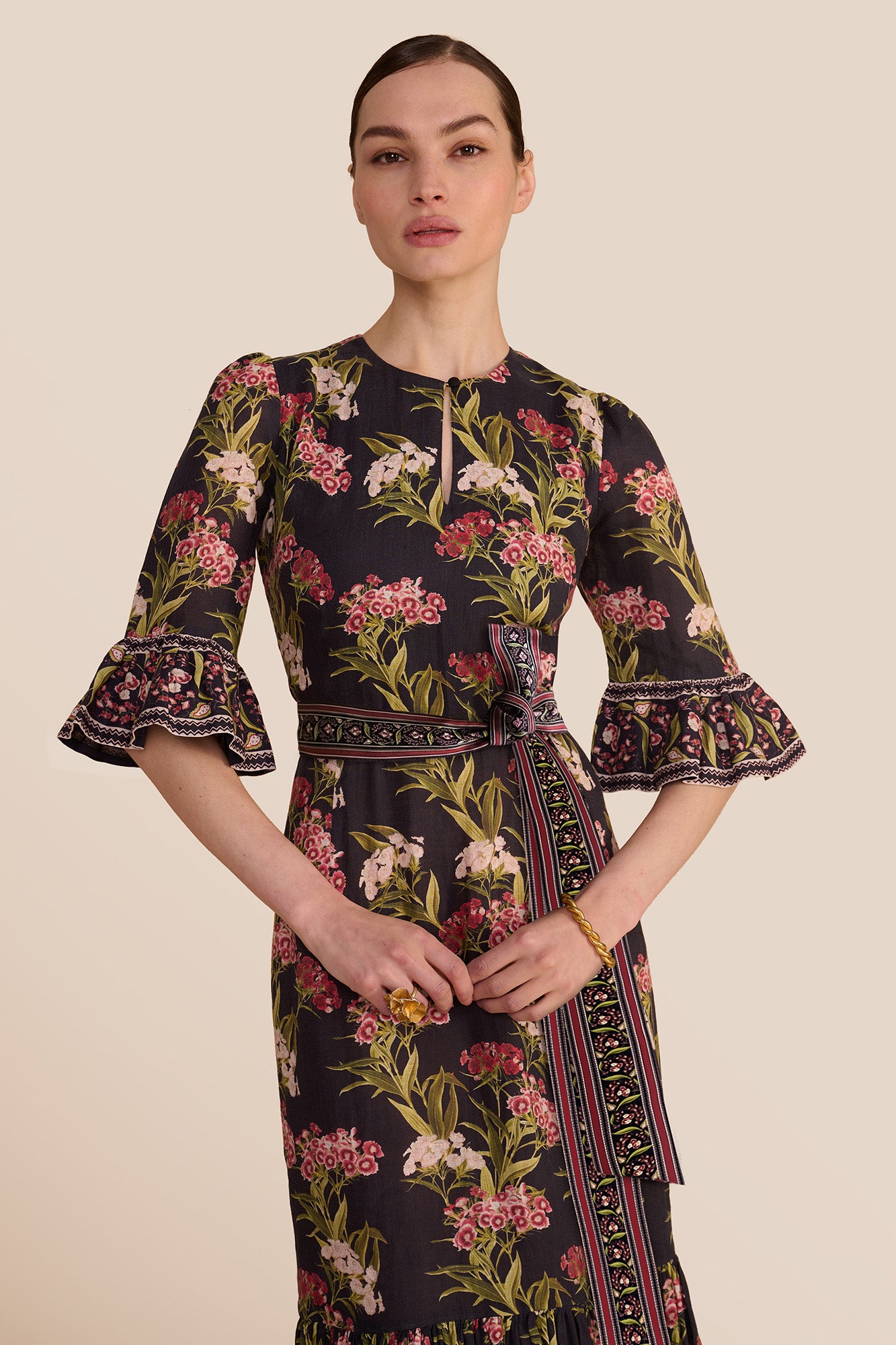 Aster Navy Geranium Dress