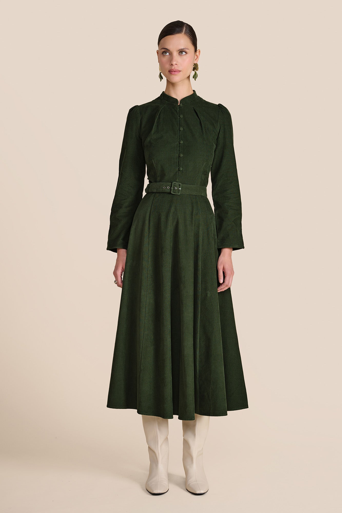 Aybra Olive Dress