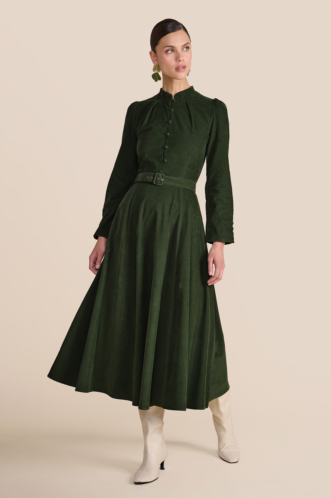 Aybra Olive Dress