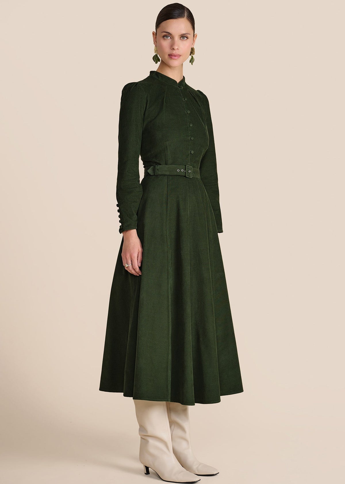 Aybra Olive Dress
