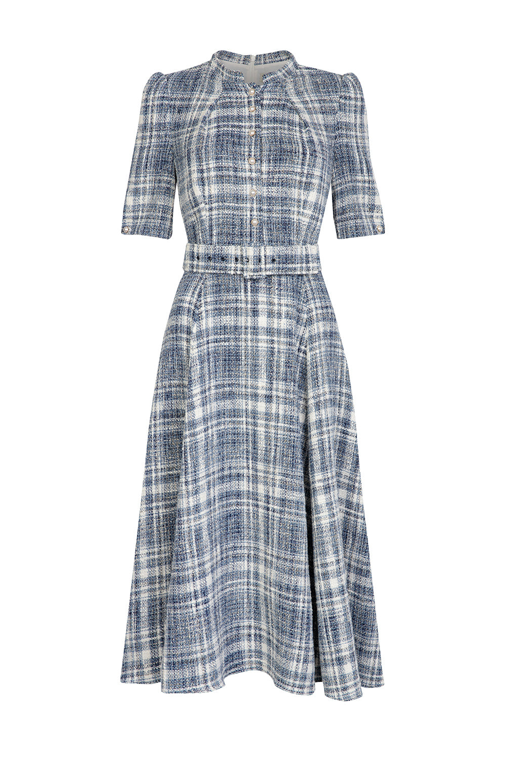 Beulah Ahana Boucle Check Dress