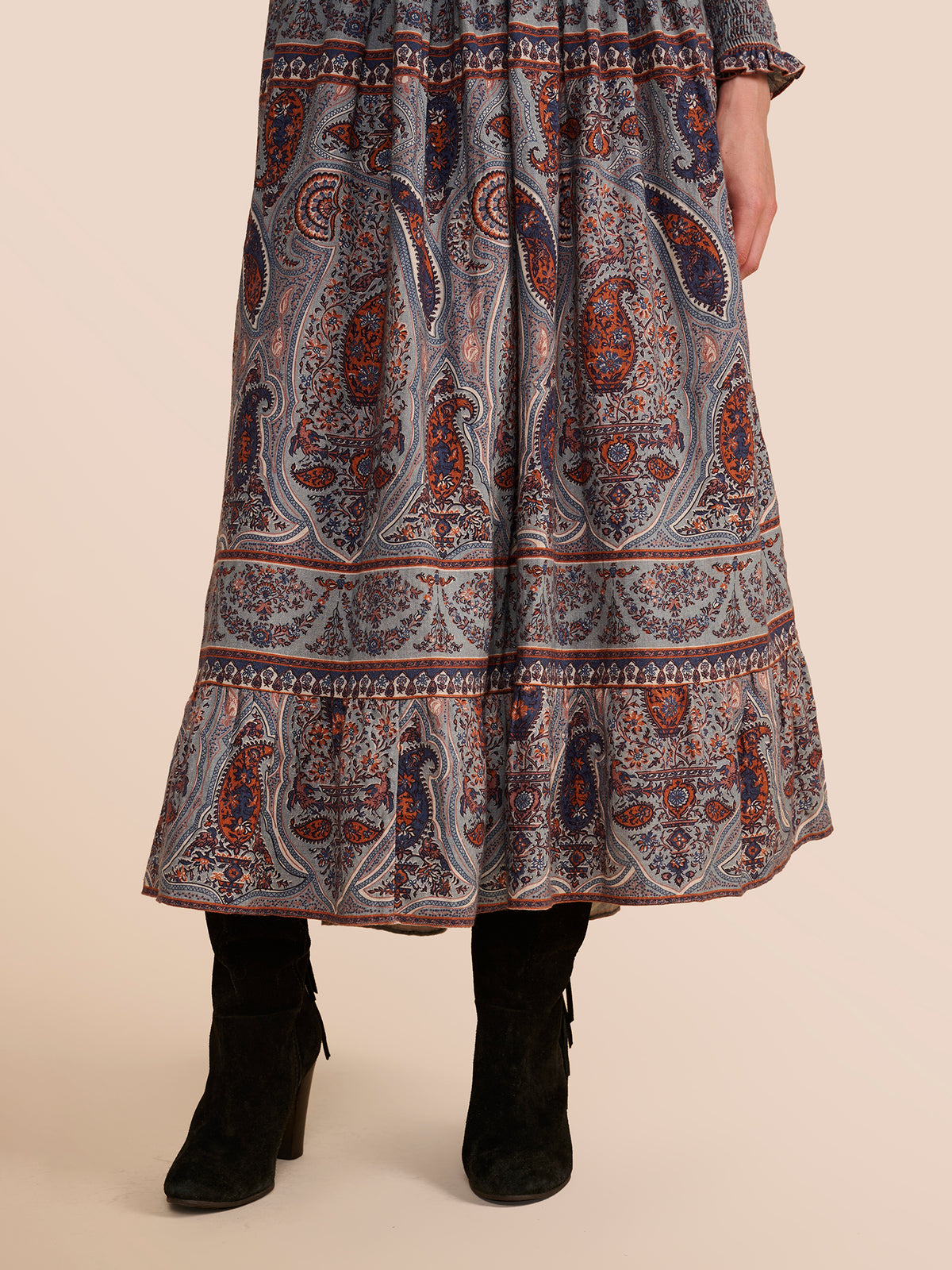 Amelia Blue Paisley Dress