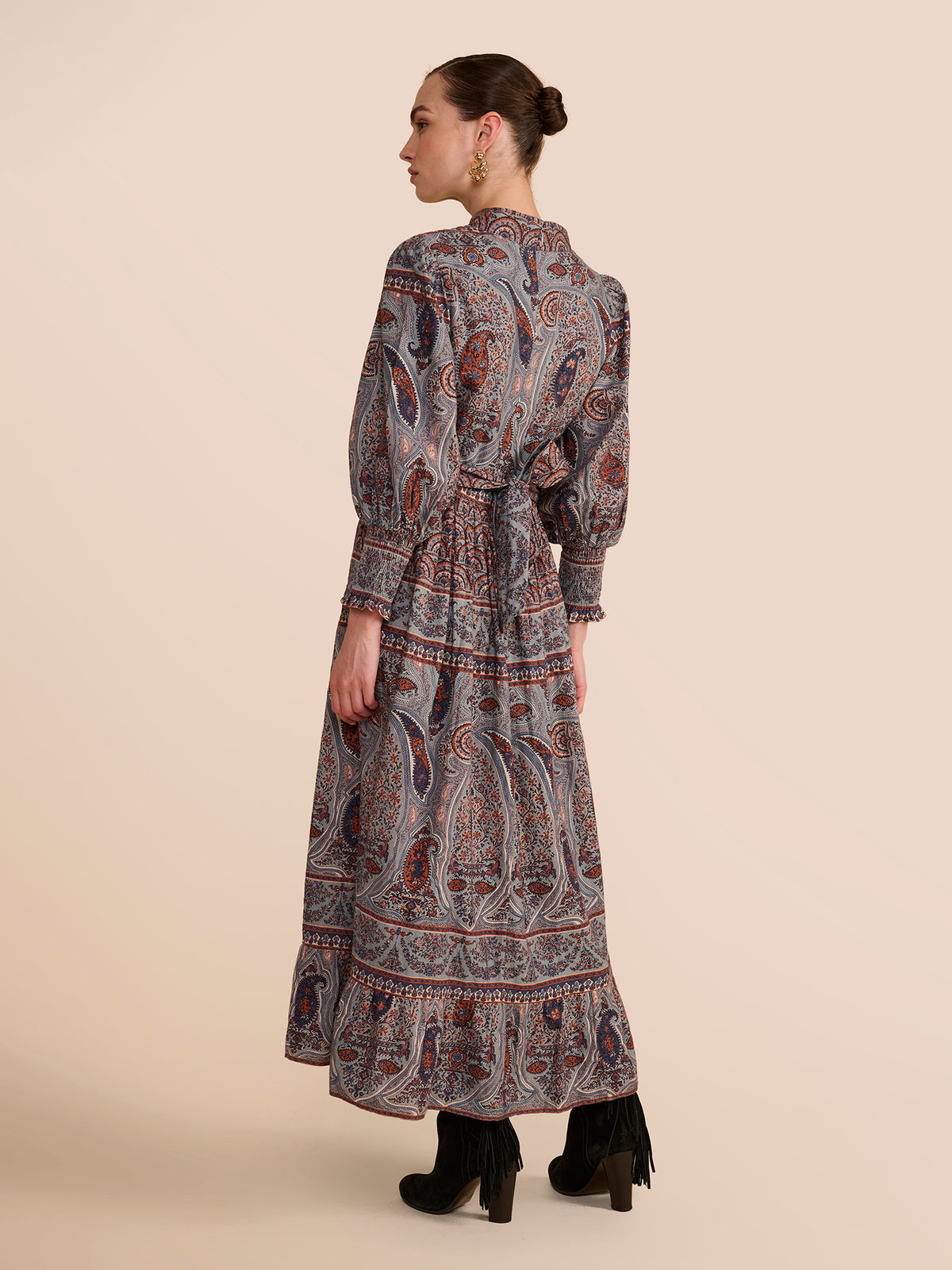 Amelia Blue Paisley Dress