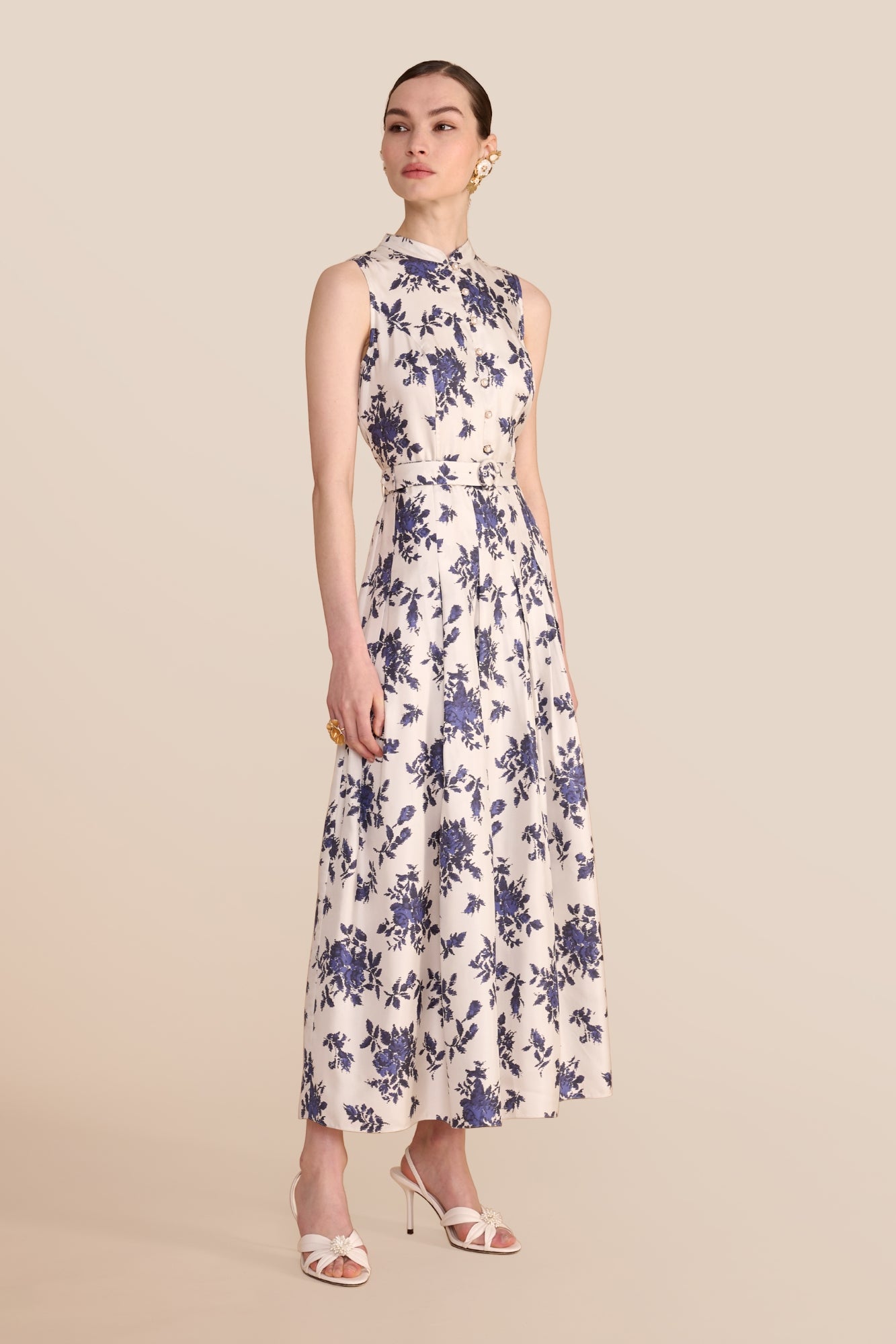 Annabel Hatched Rose Dress