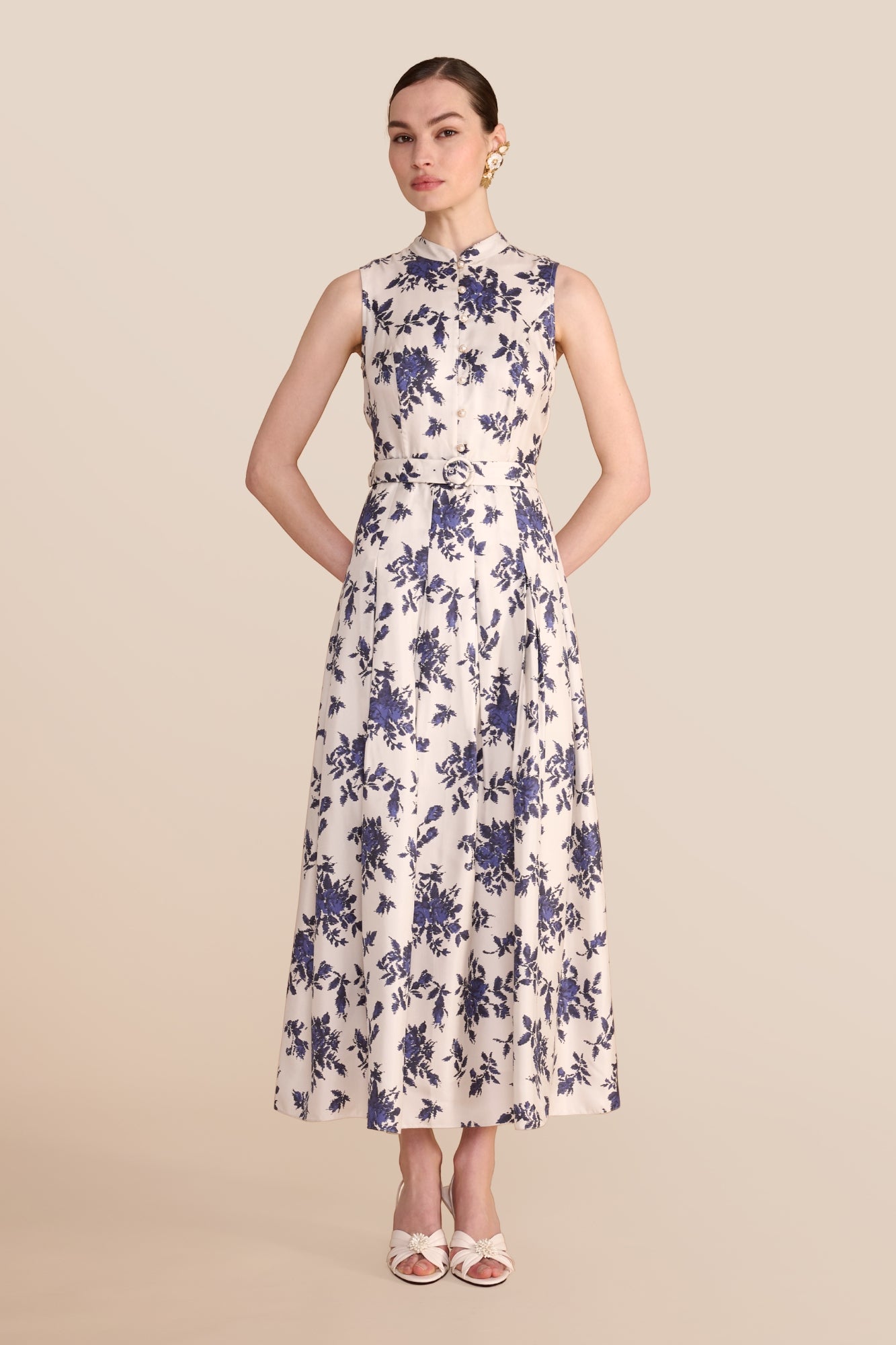 Annabel Hatched Rose Dress