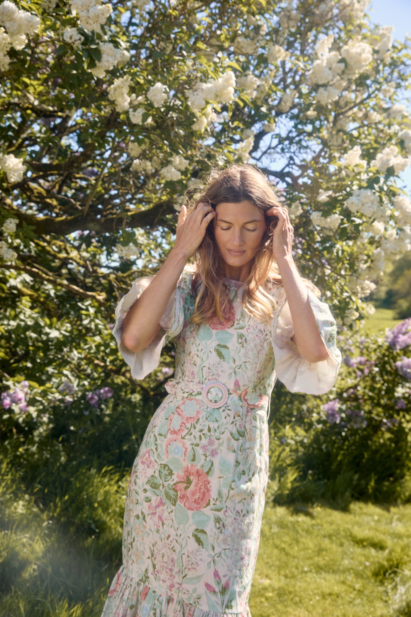 Aster Blush Romantic Floral Dress