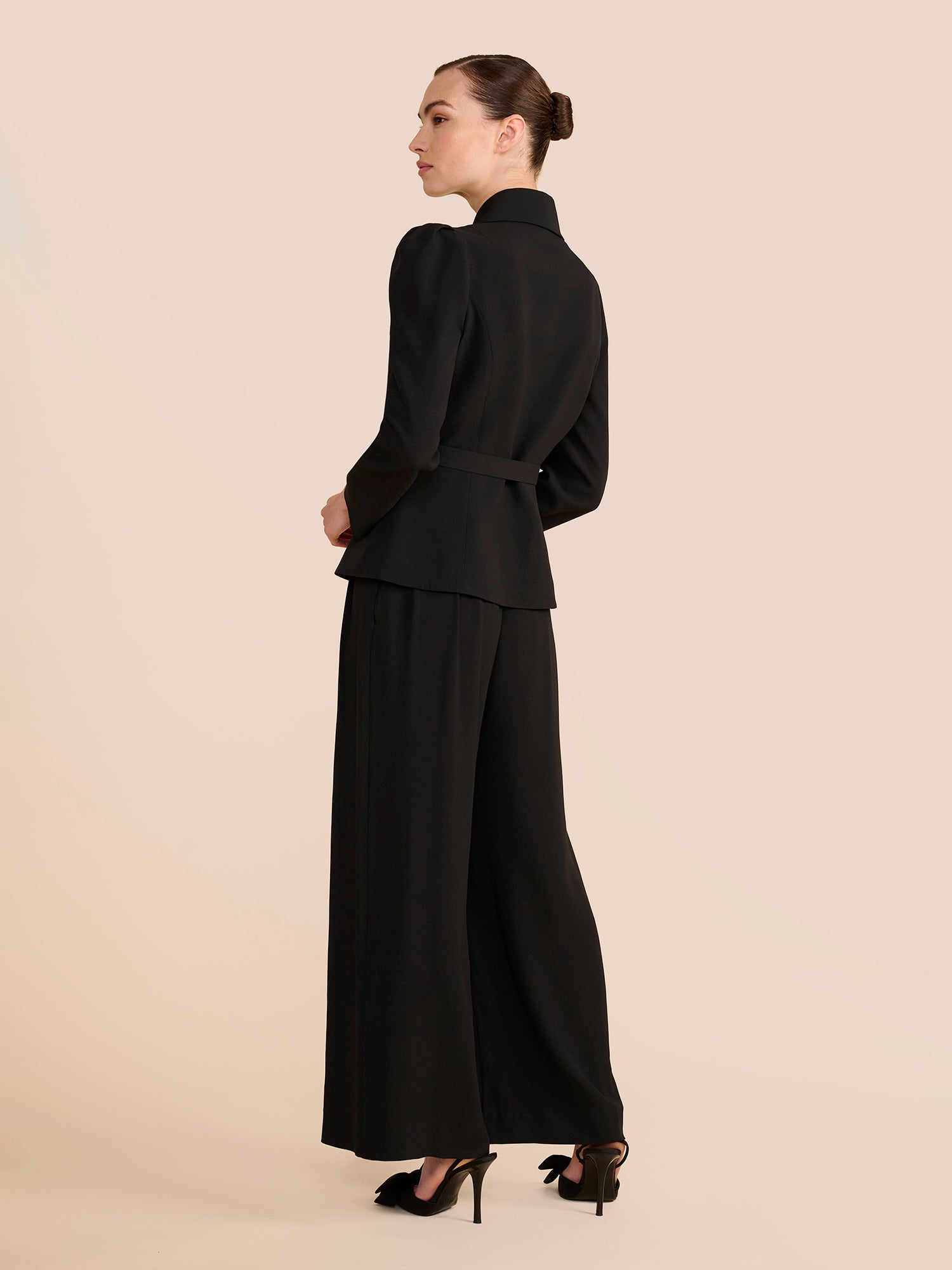 Bethany Black Long Sleeve Top
