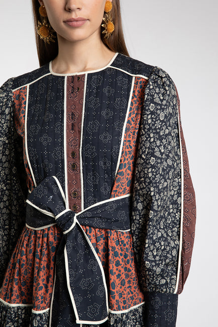 Evelyn Patchwork Dress