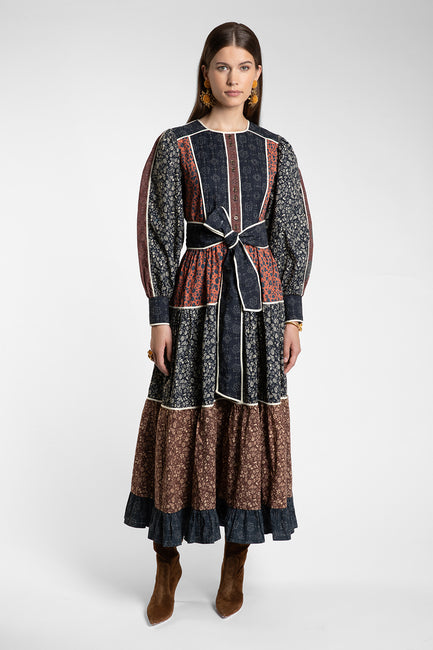 Evelyn Patchwork Dress