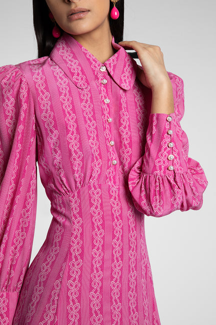 Calla Fuchsia Bow Dress