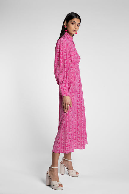 Calla Fuchsia Bow Dress