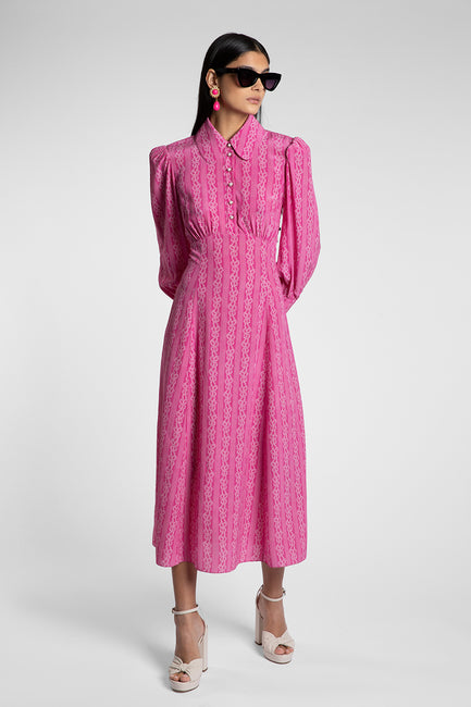 Calla Fuchsia Bow Dress
