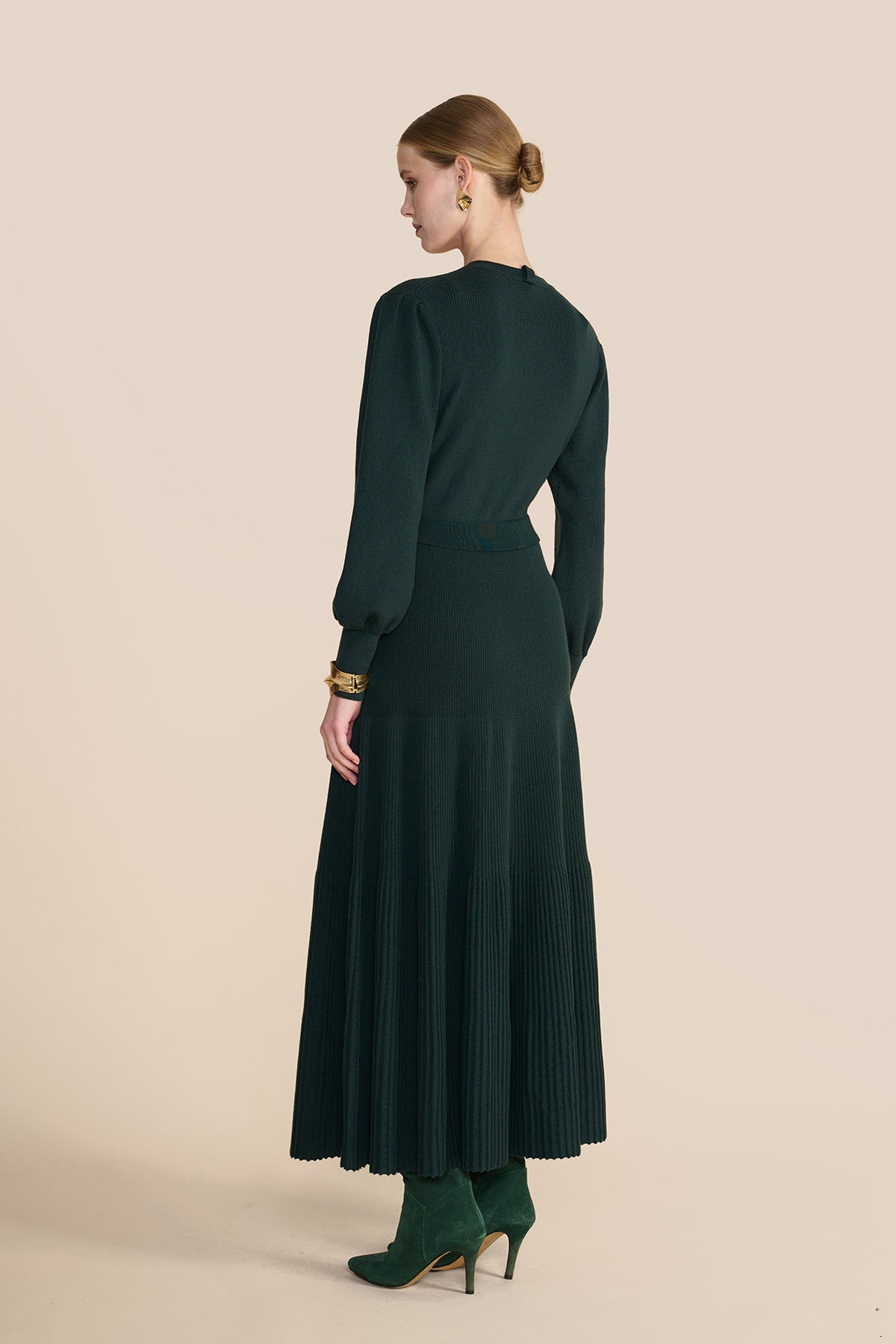 Claudia Knit Dress Evergreen