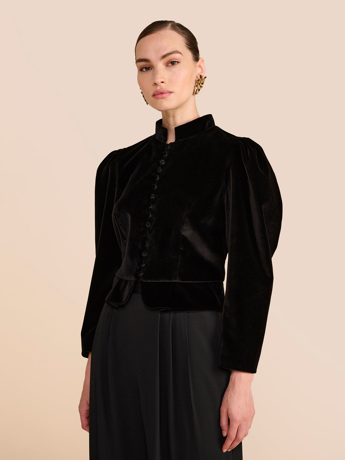 Carmen Black Velvet Jacket
