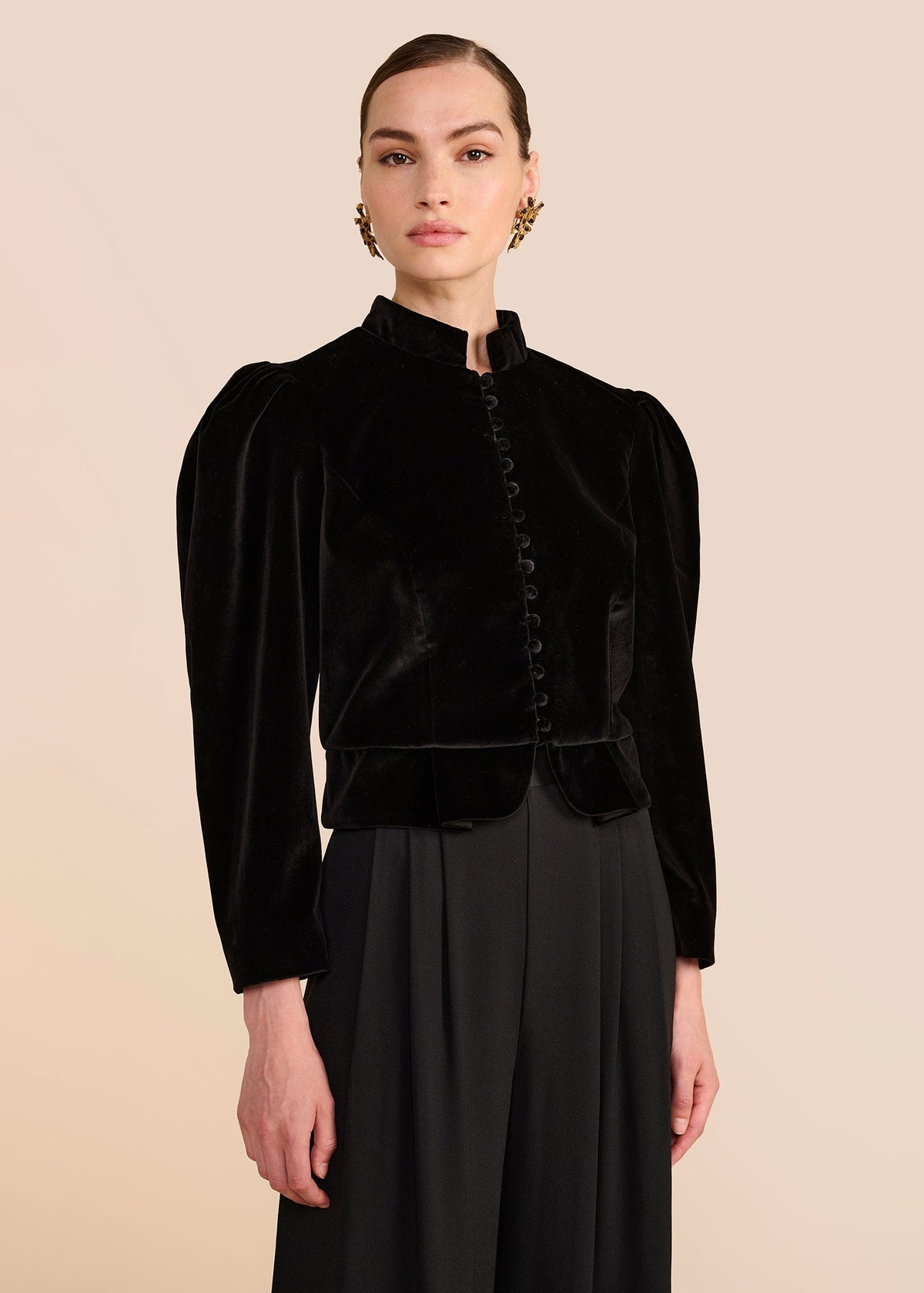 Carmen Black Velvet Jacket