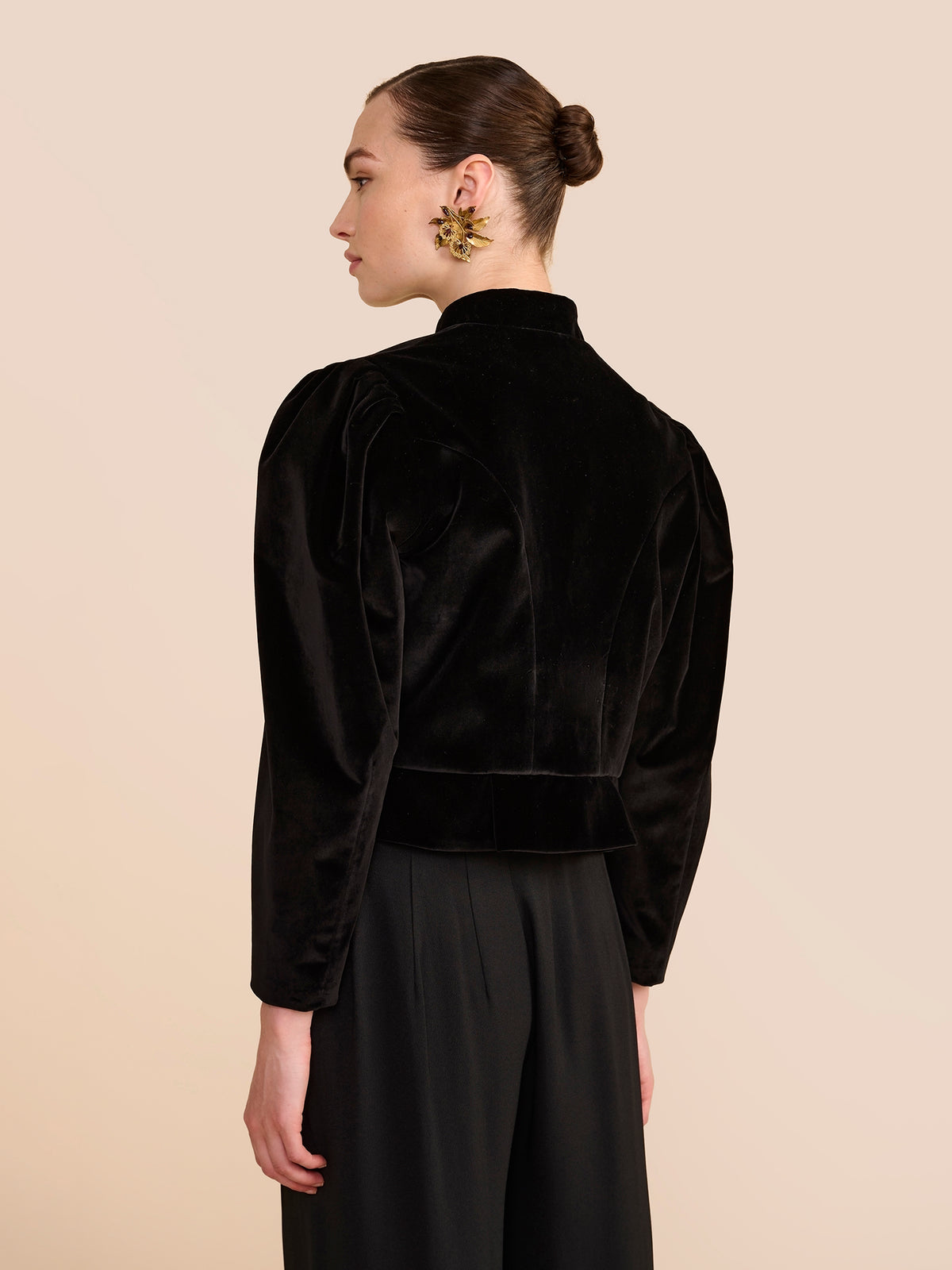 Carmen Black Velvet Jacket