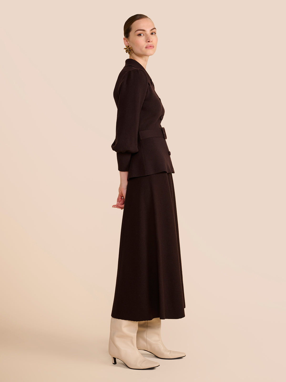Eliza Chocolate Knit Skirt