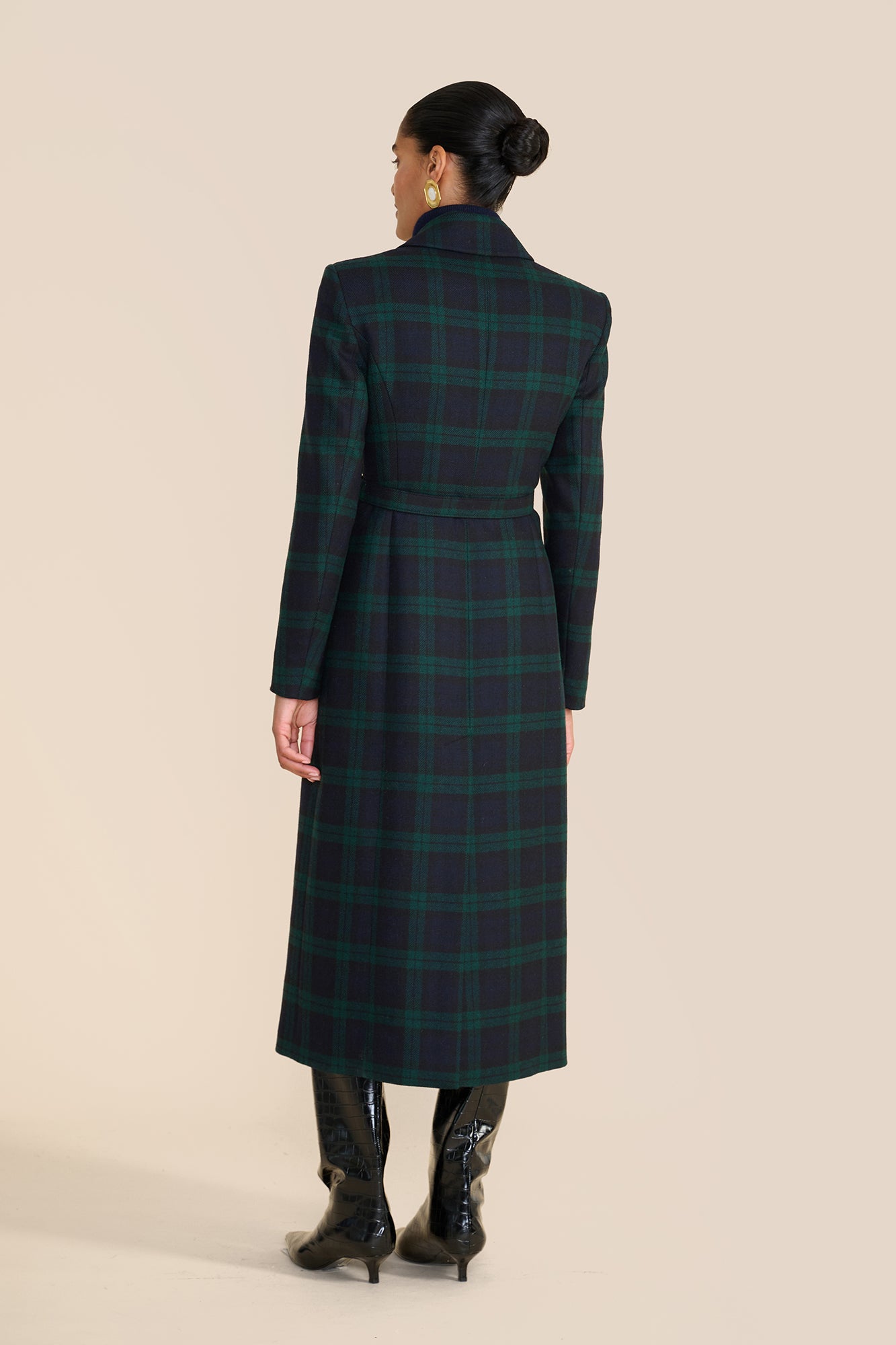 Cosmina Evergreen Tartan Coat