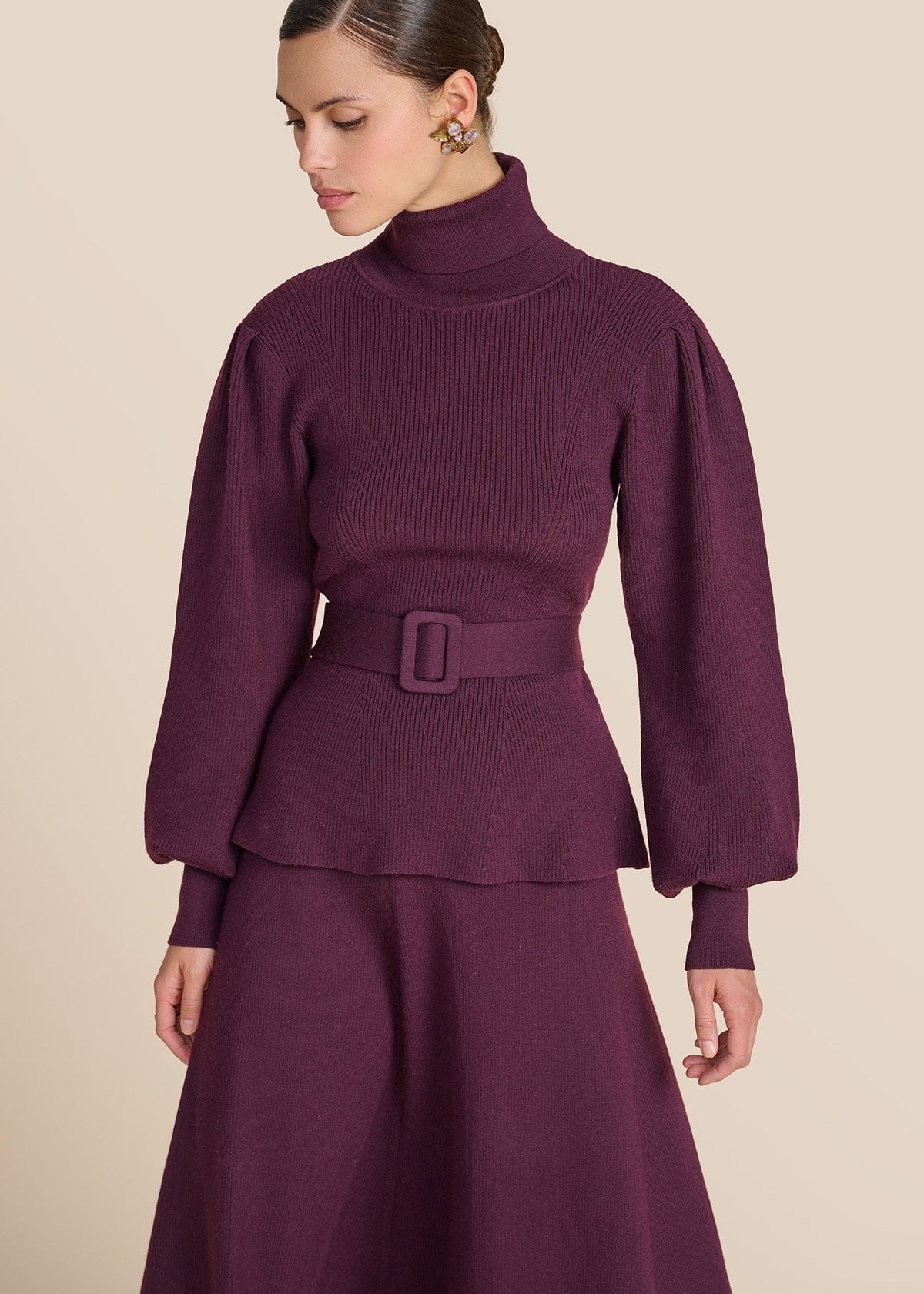 Estella Plum Knit Jumper