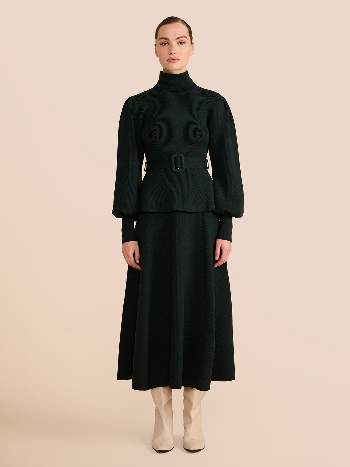 Eliza Evergreen Knit Skirt