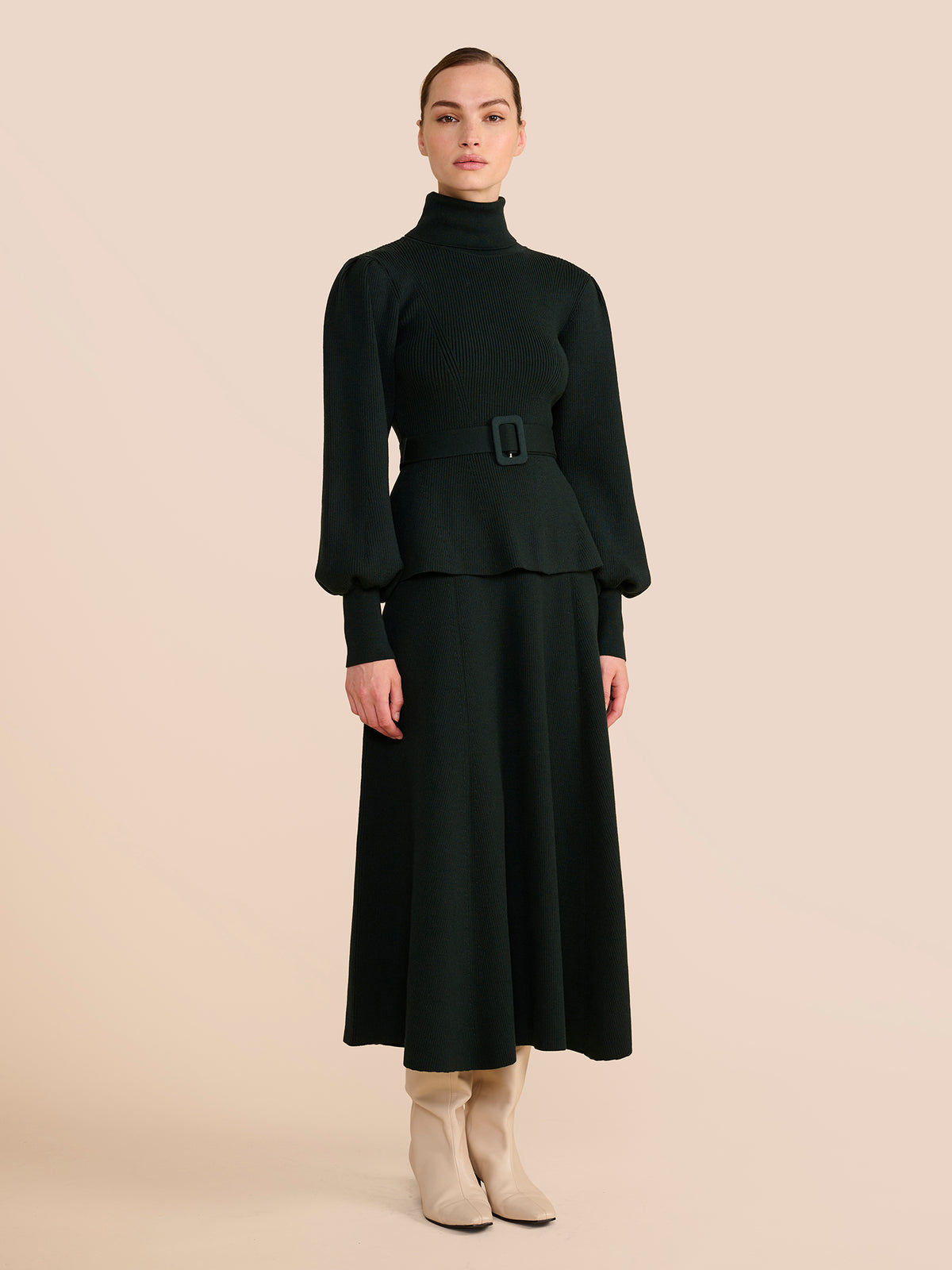 Eliza Evergreen Knit Skirt