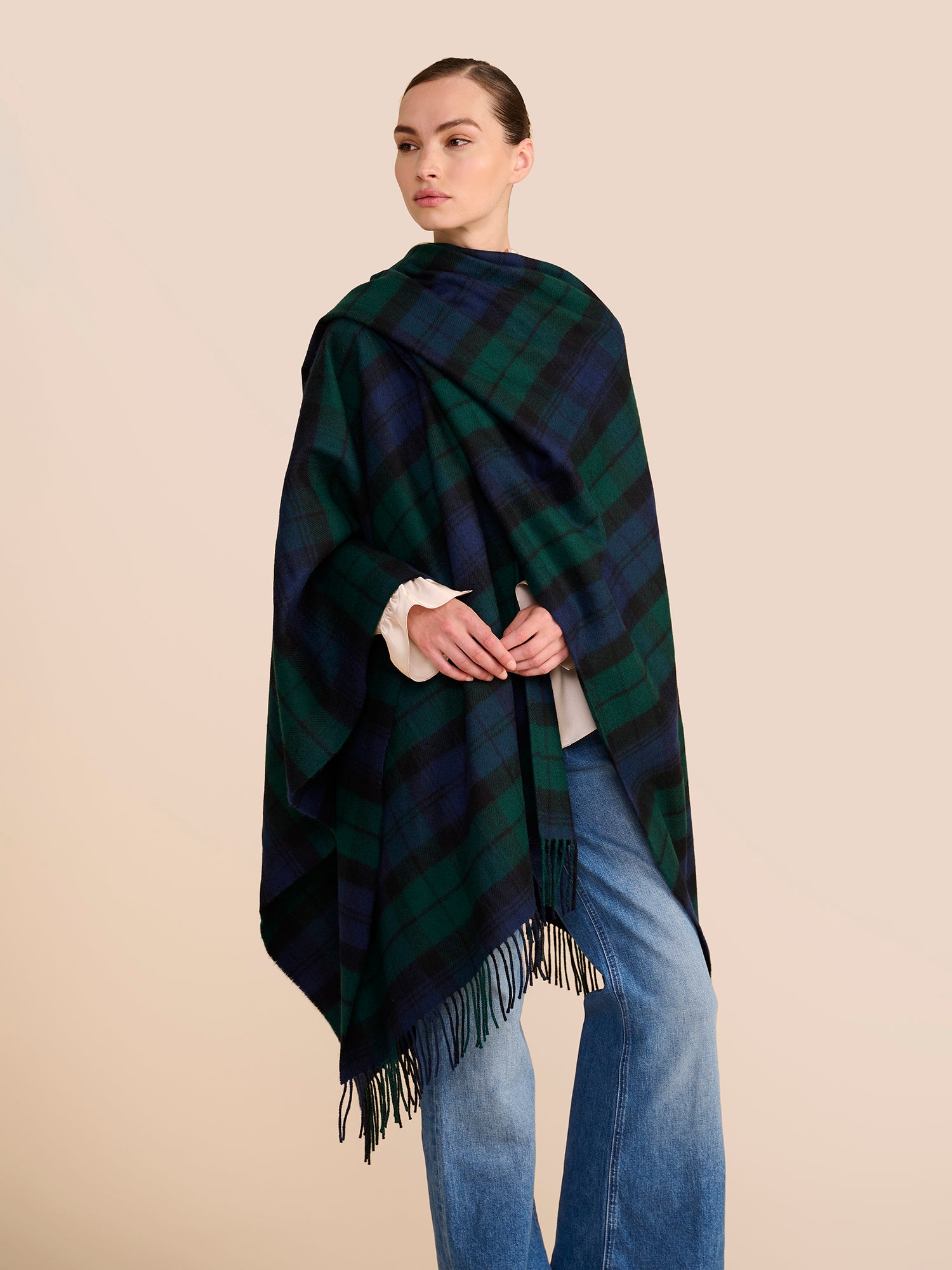 Tartan Evergreen Shawl