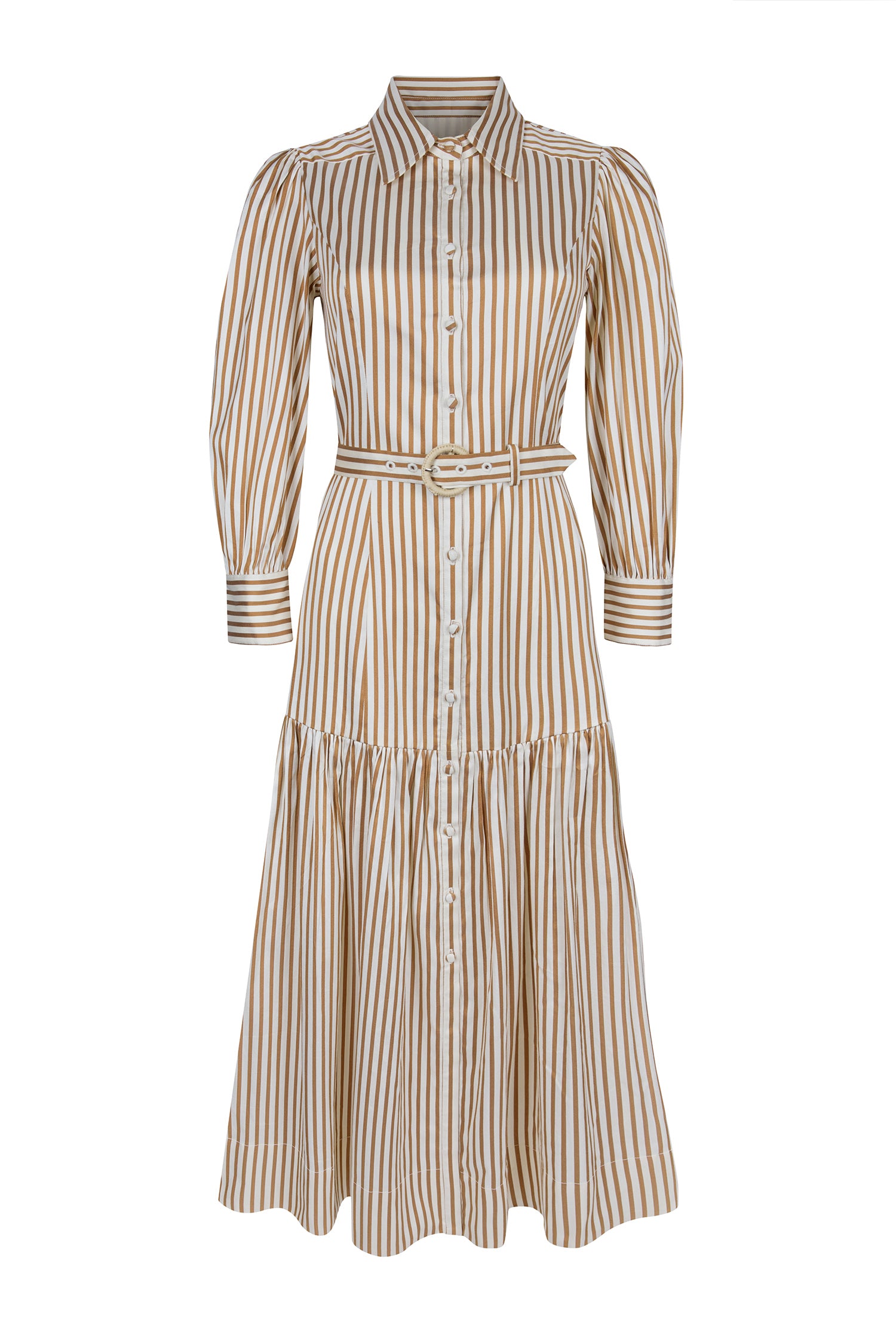 Helena Toffee Stripe Dress