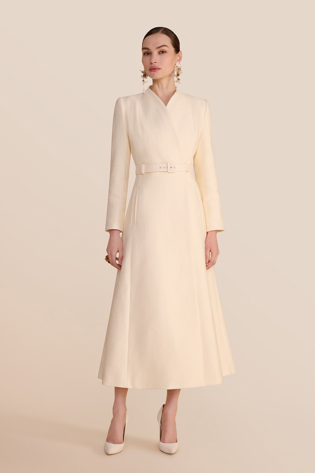 Josephine Cream Coat | Women's Dress Coat
