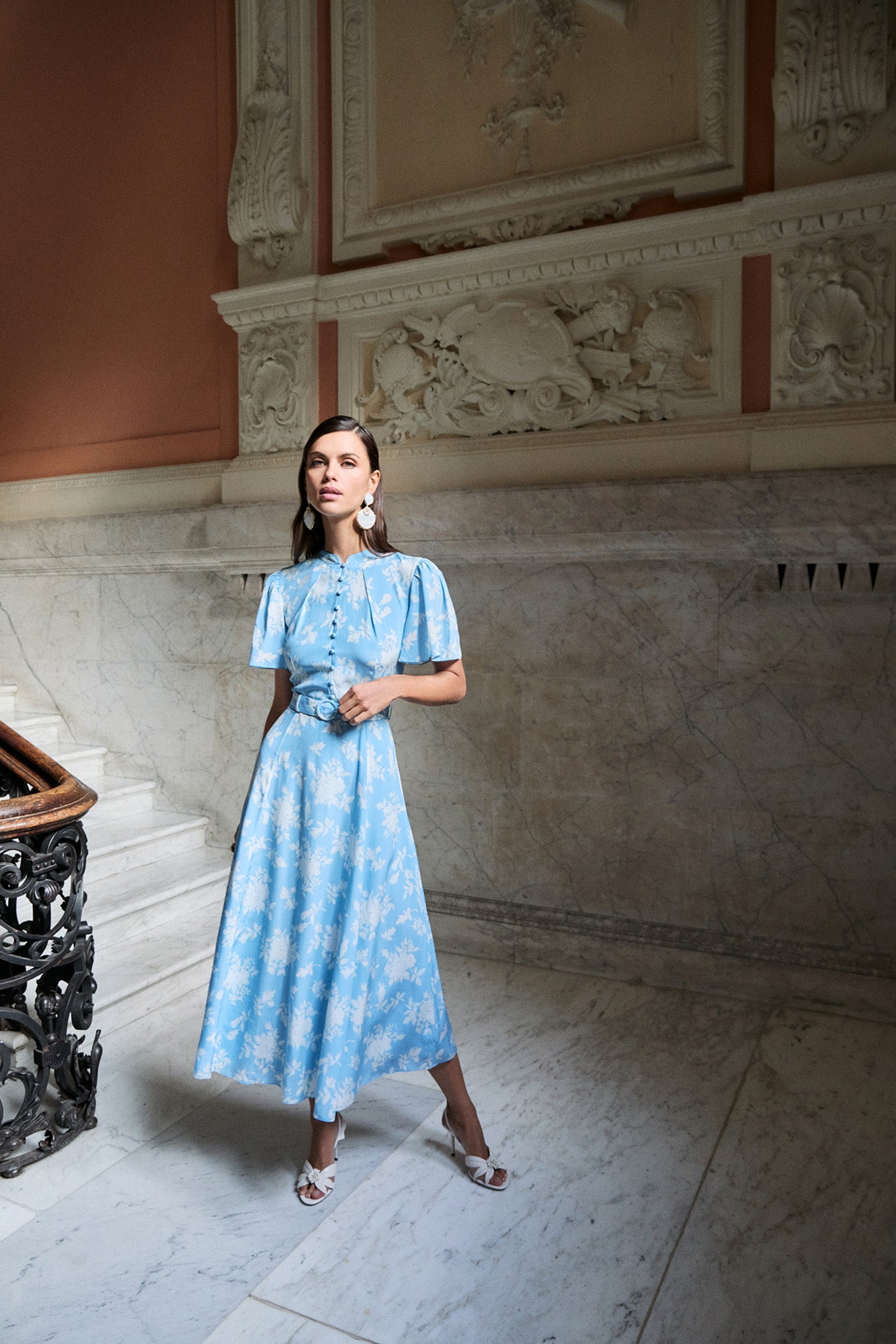 Ahana Rose Short Sleeve Dress