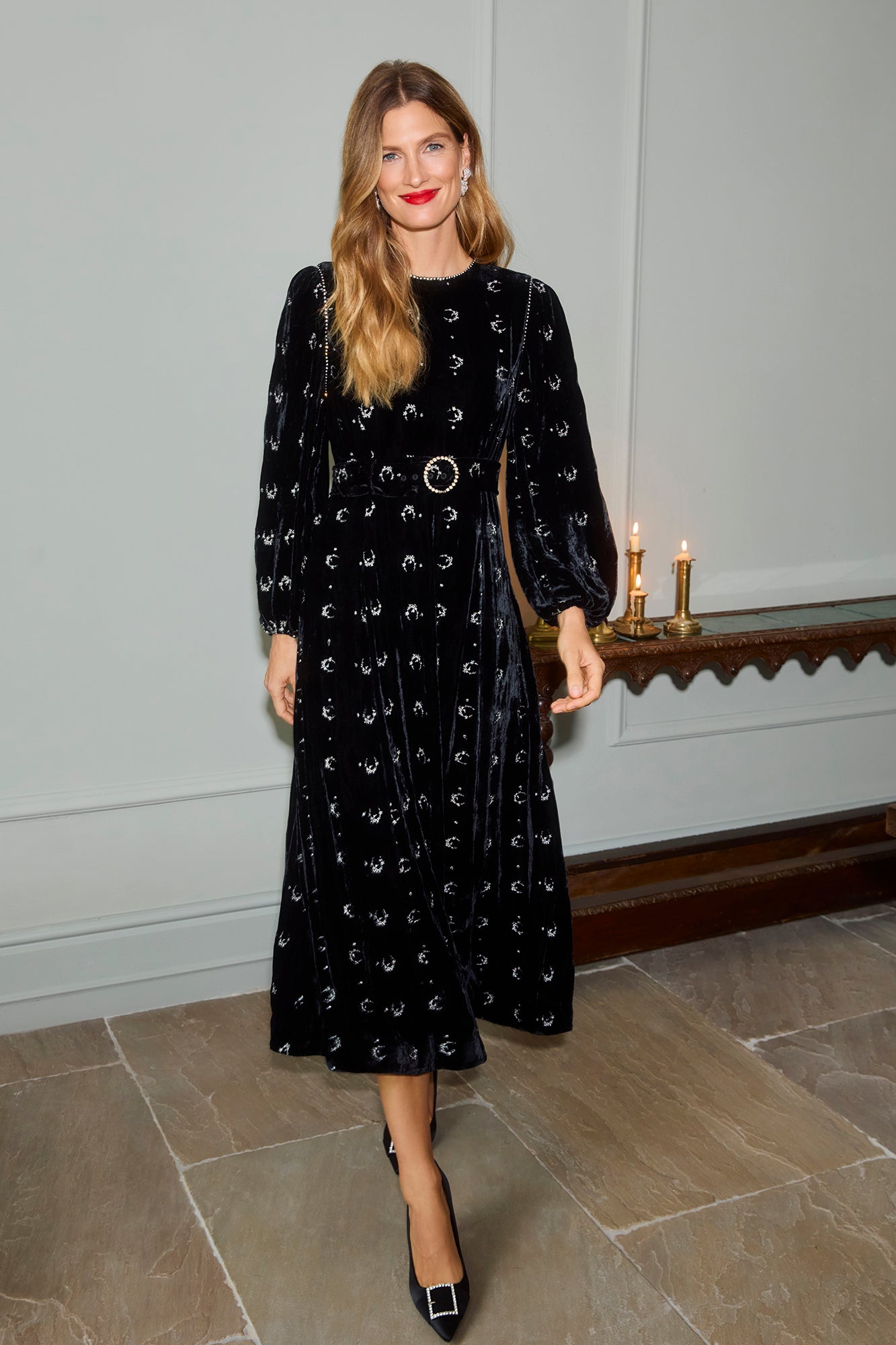 Moira Black Embellished Dress