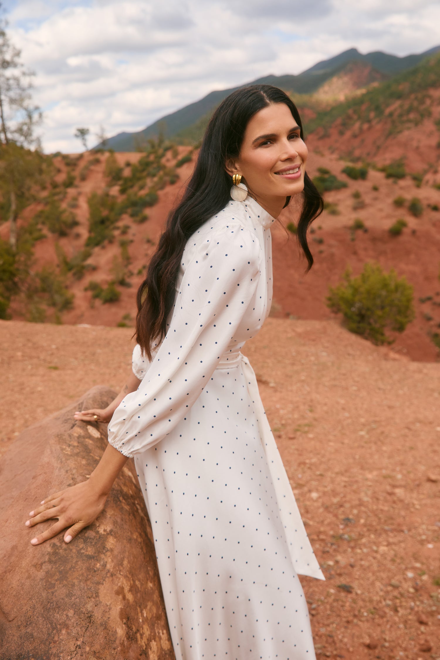 Sonia Polka Dot Midi Dress