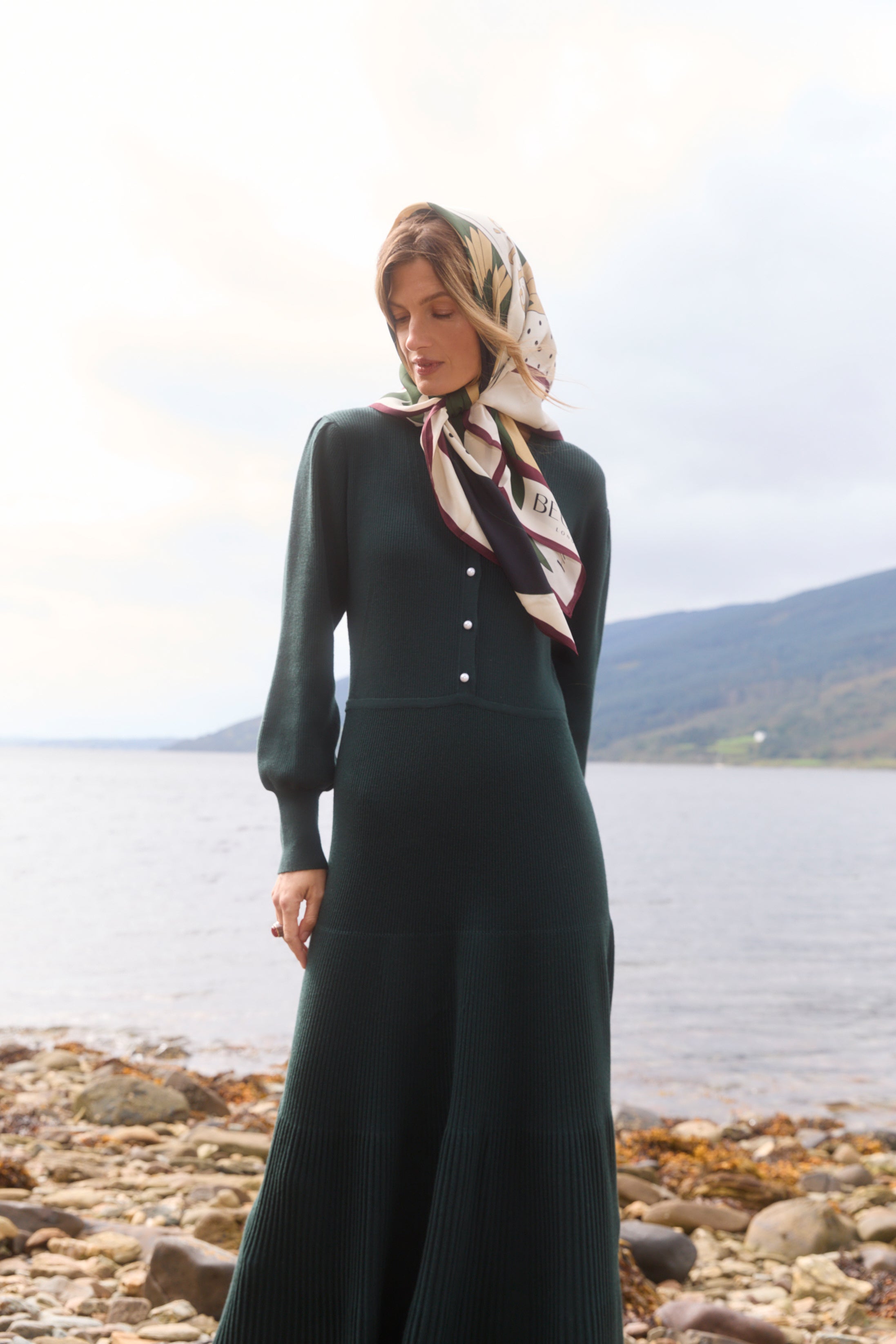 Claudia Knit Dress Evergreen