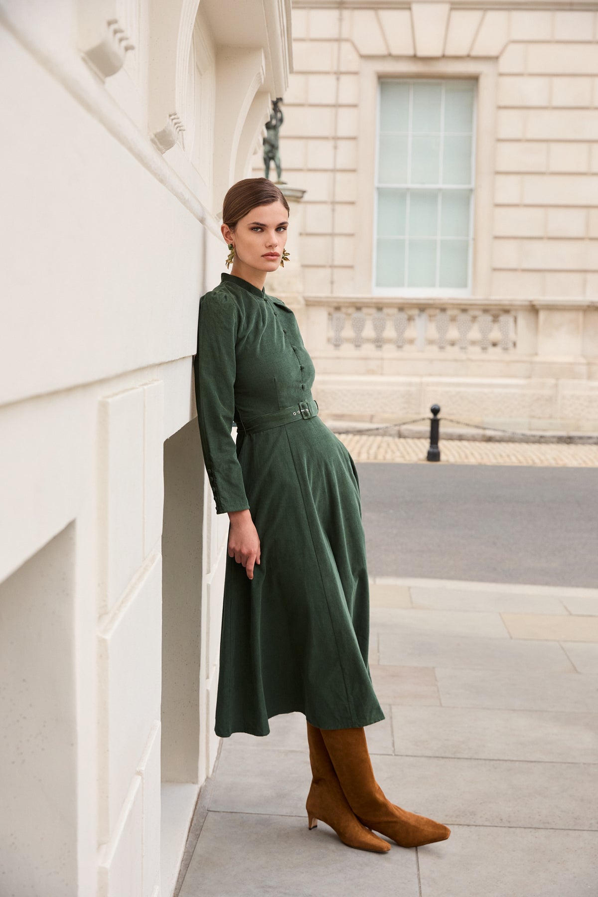 Aybra Olive Dress