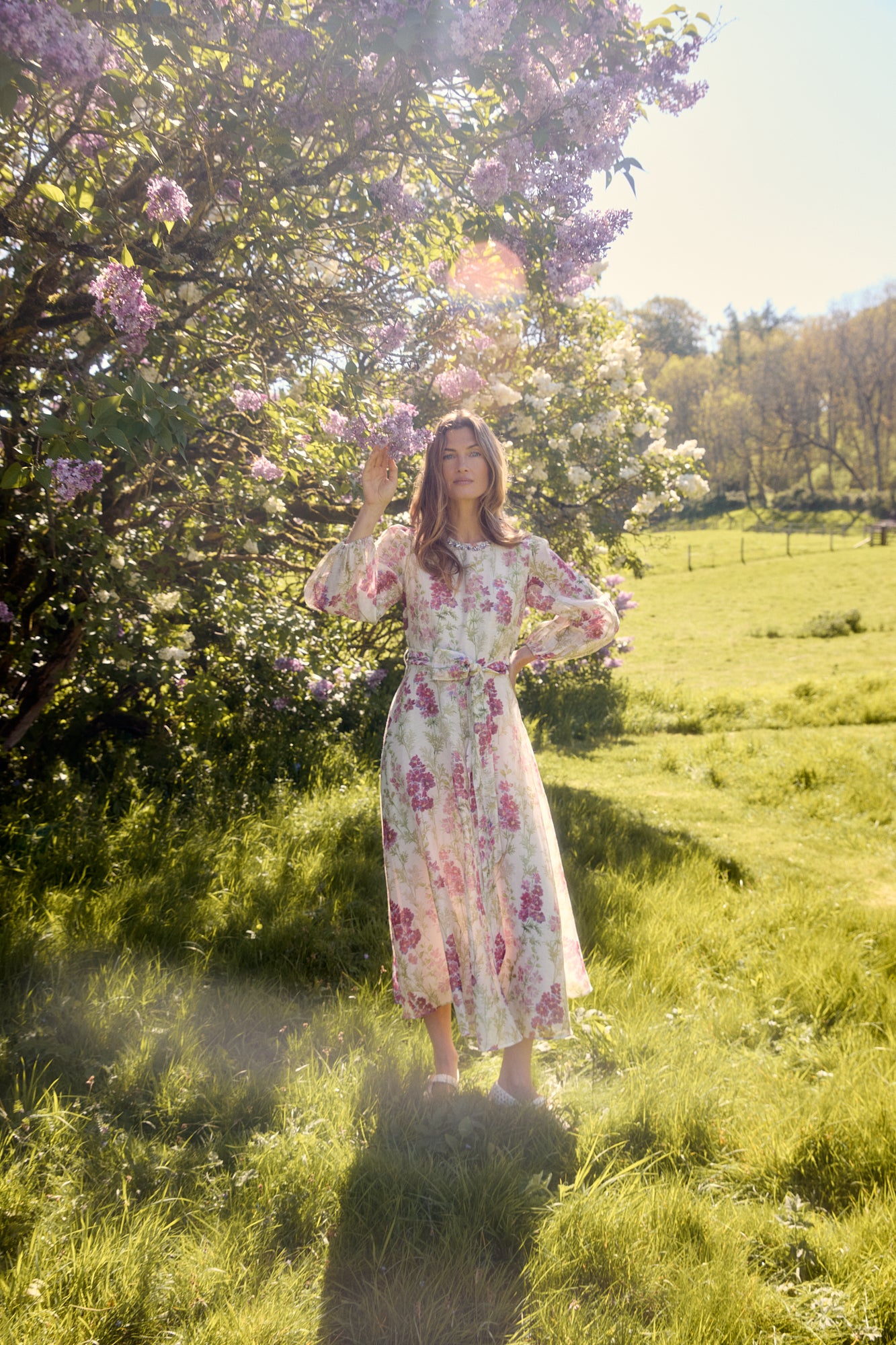 Mikela Delphinium Dress