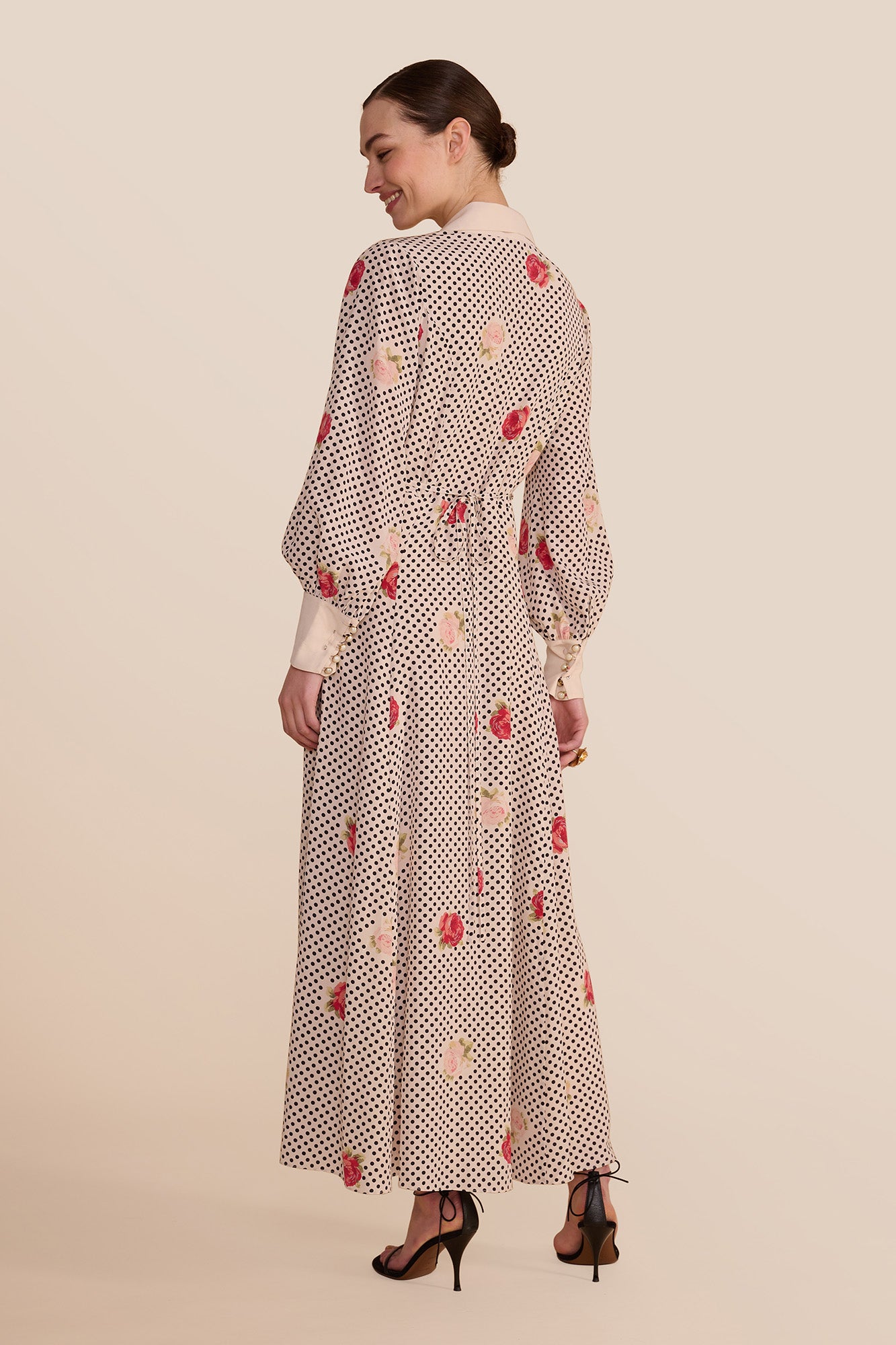 Leonie Polka Floral Dress