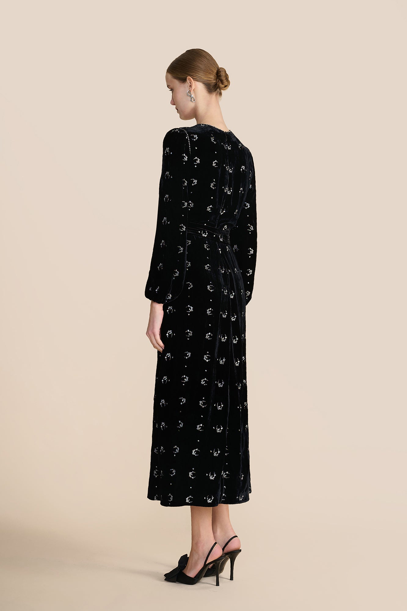 Moira Black Embellished Dress