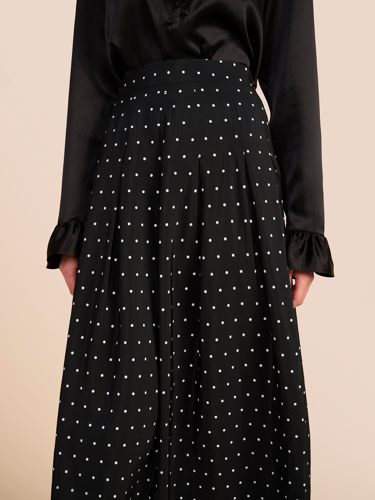 Marnie Black Polka Dot Skirt