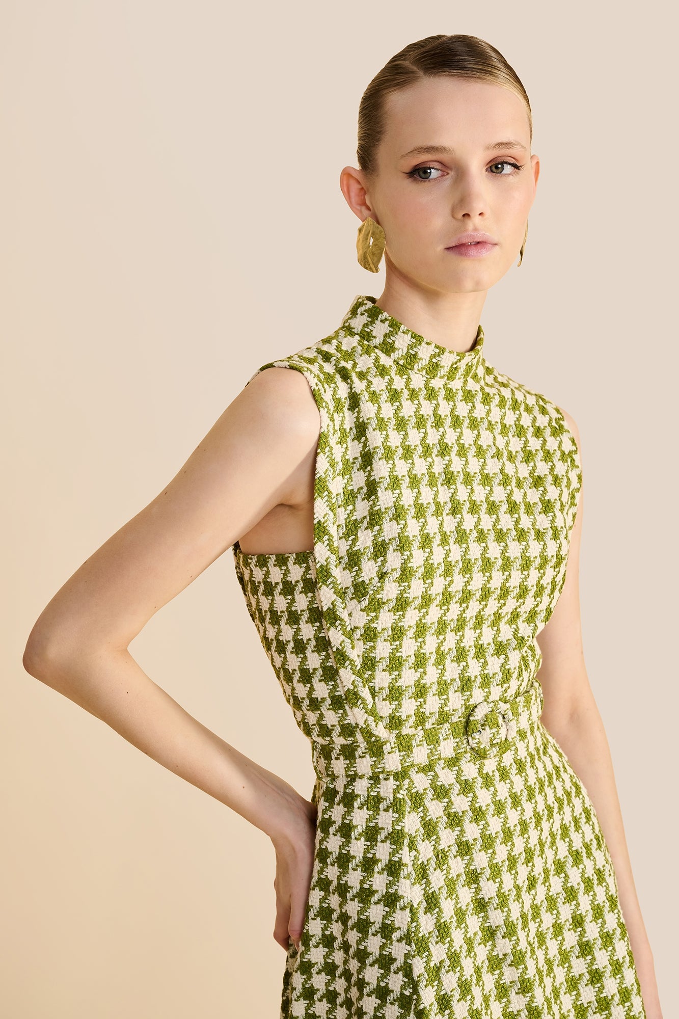 Orin Houndstooth Dress