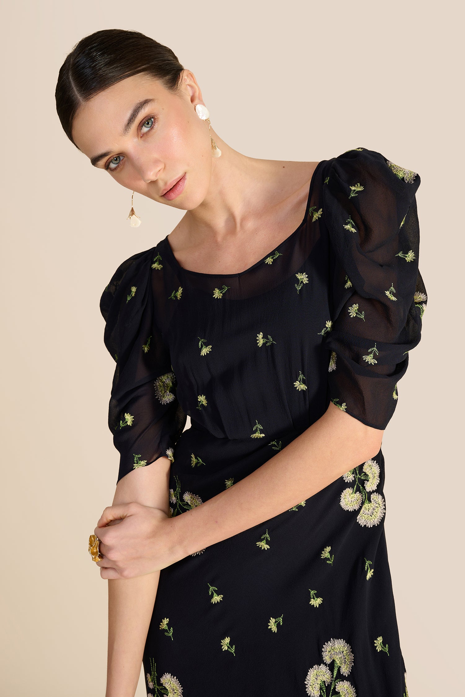 Paloma Navy Dandelion Dress