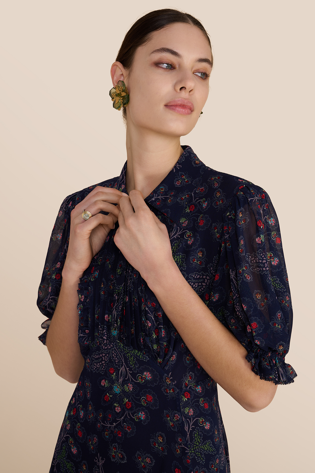 Ramona Navy Heart Dress