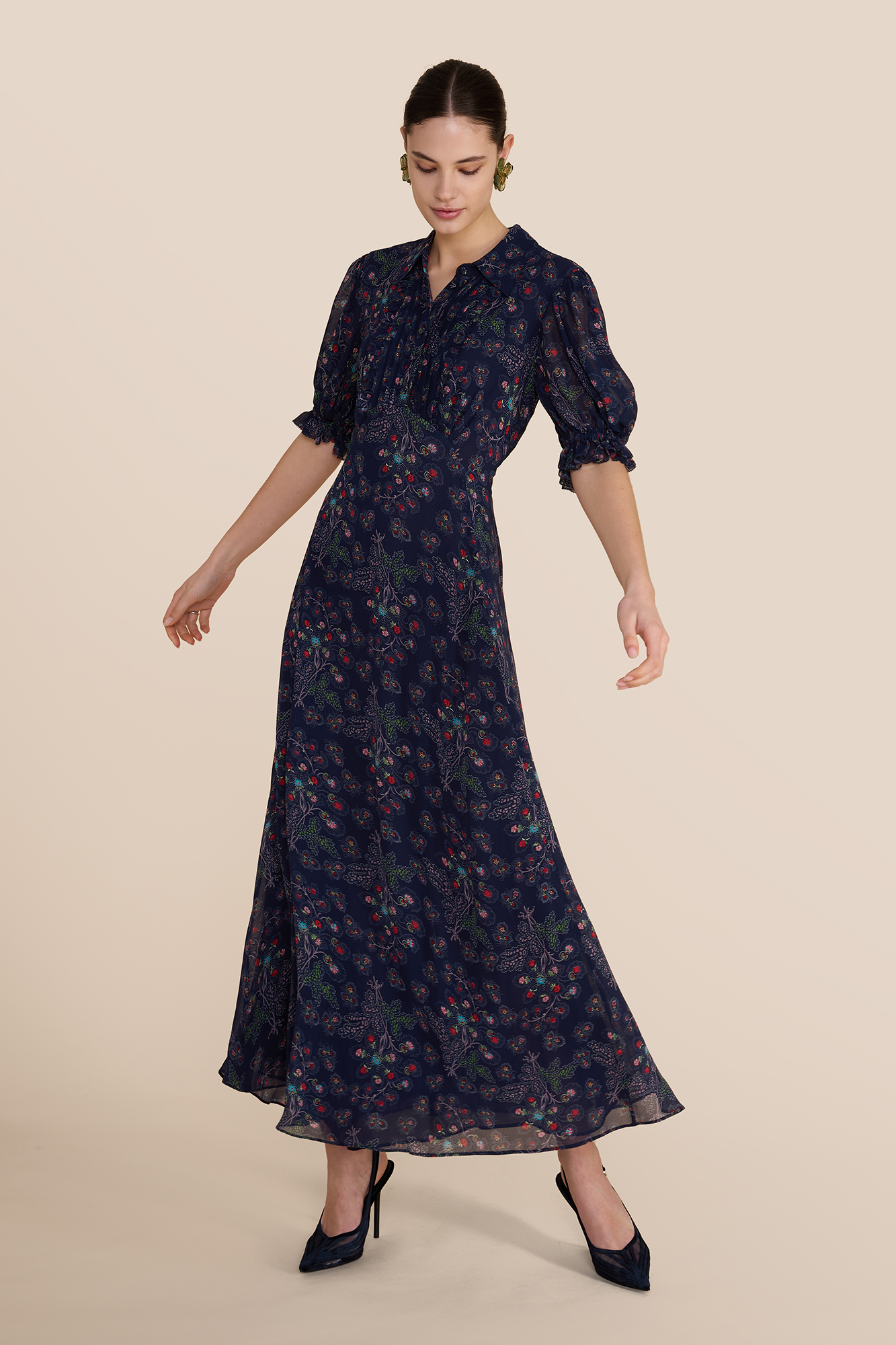 Ramona Navy Heart Dress