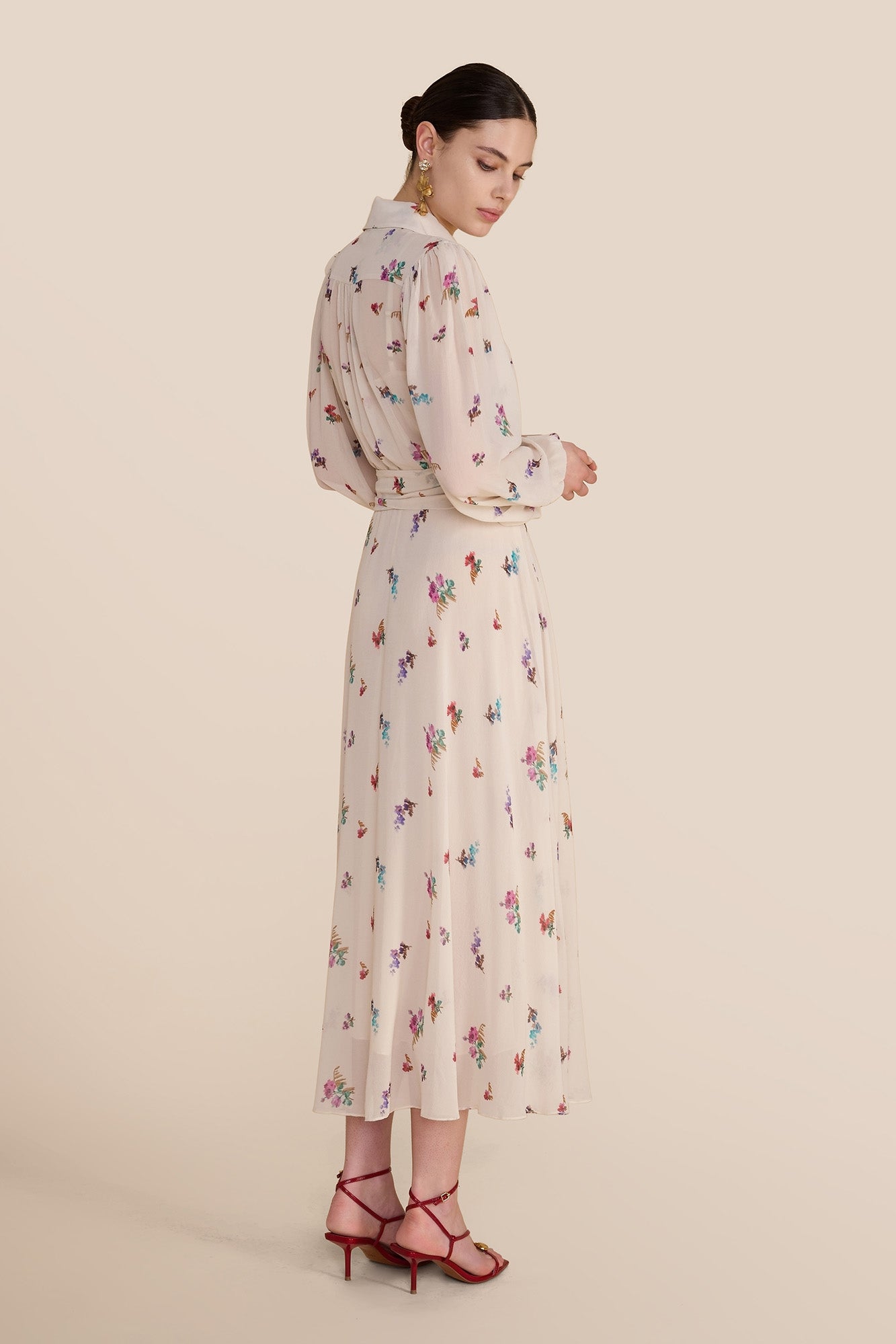 Robin Watercolour Shirt Dress