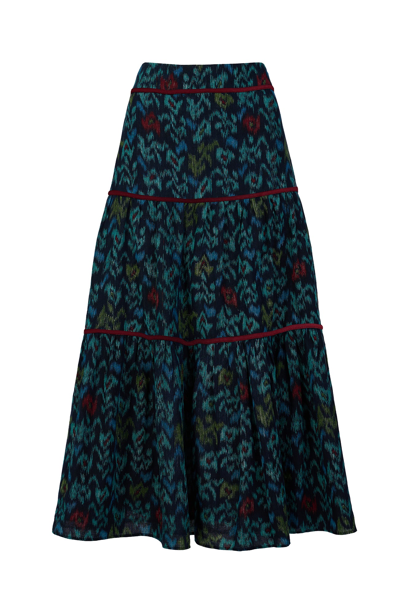Rosa Floral iKAT Skirt
